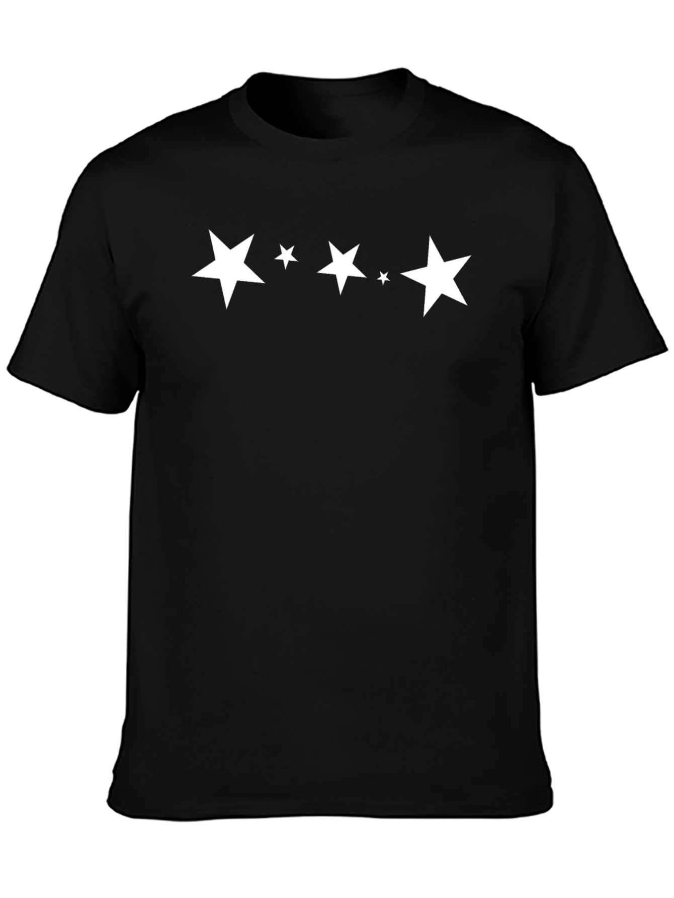 Stylish Black T-Shirt with Star Graphic