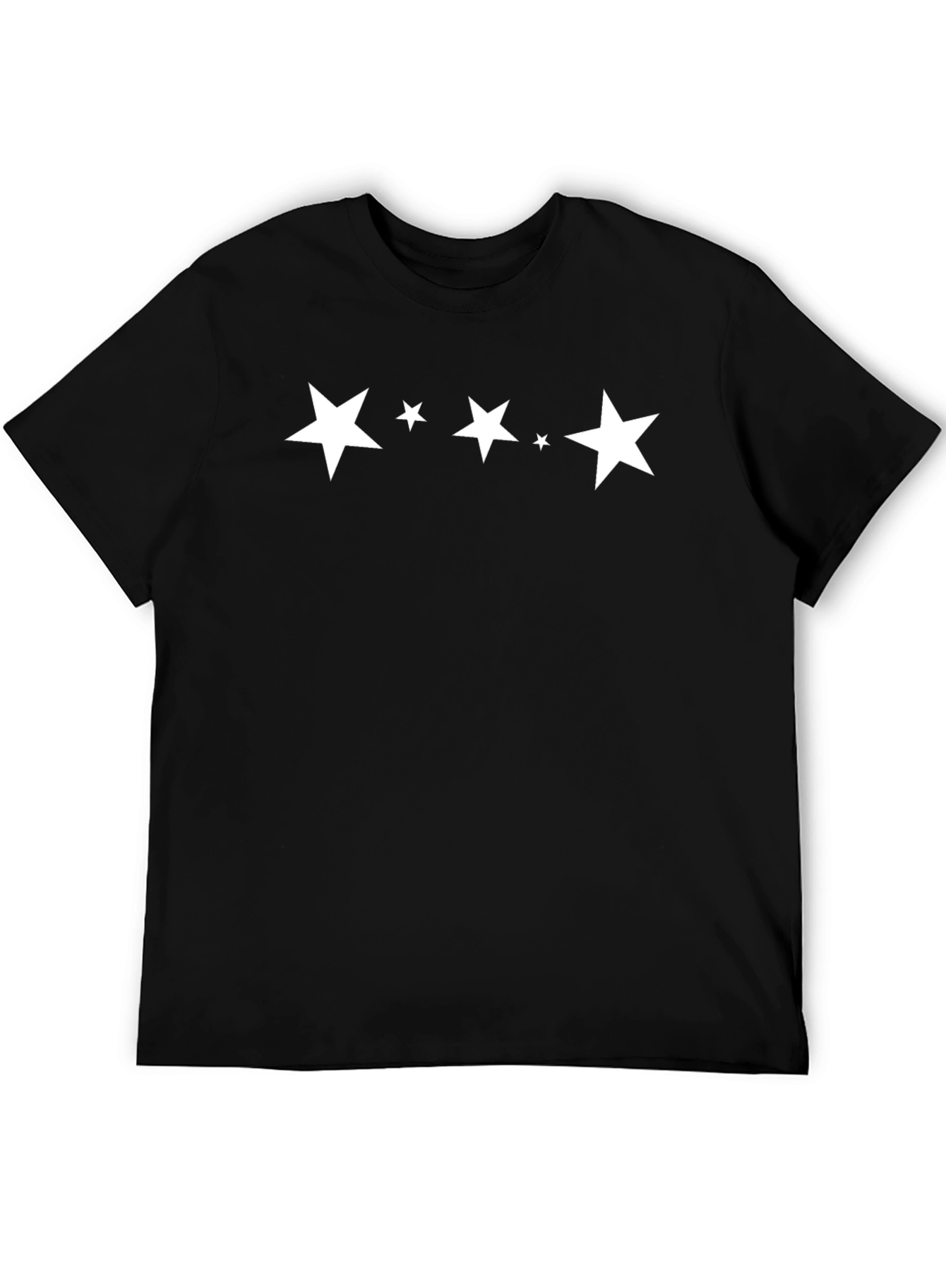 Stylish Black T-Shirt with Star Graphic