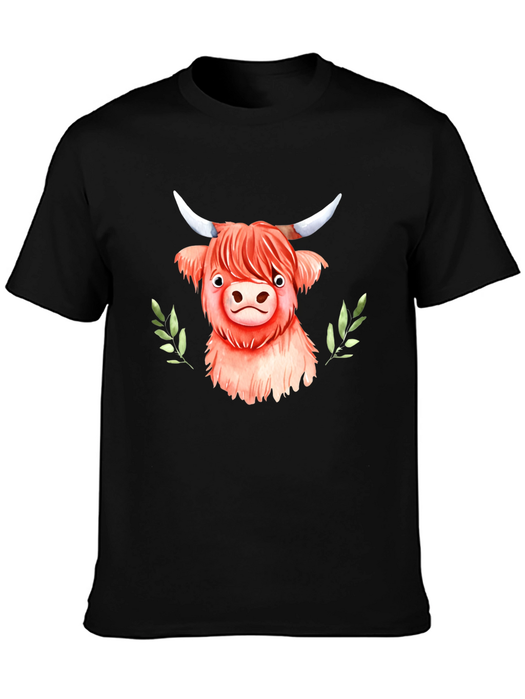 Highland Cow Graphic Tee - Cute Animal Shirt