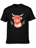 Highland Cow Graphic Tee - Cute Animal Shirt