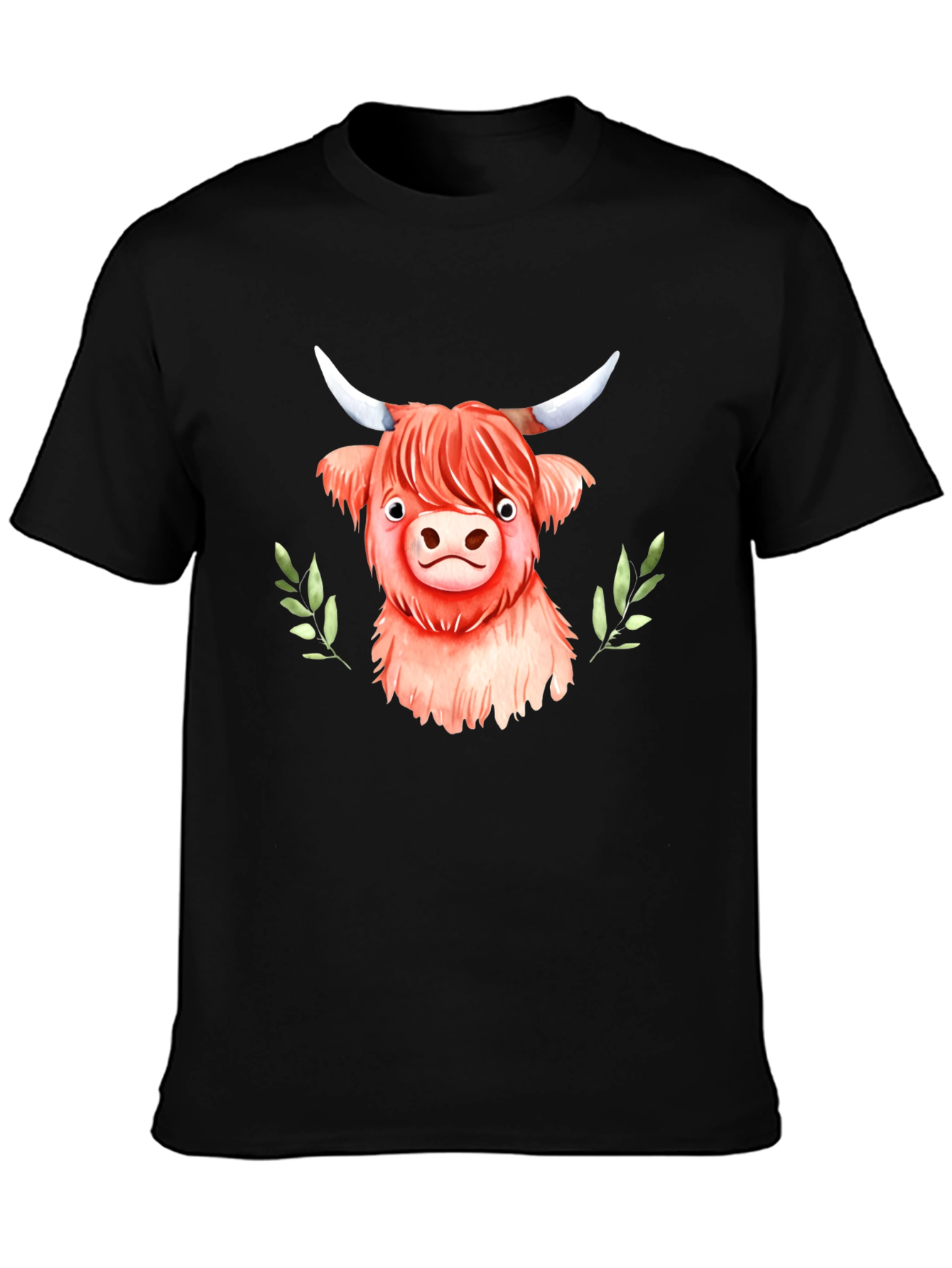 Highland Cow Graphic Tee - Cute Animal Shirt