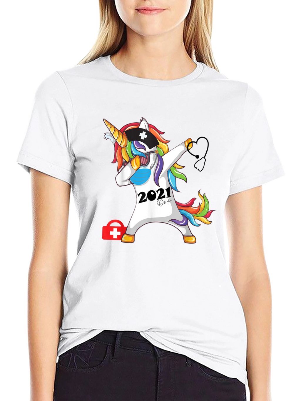 Unicorn Nurse 2021 Black T-Shirt