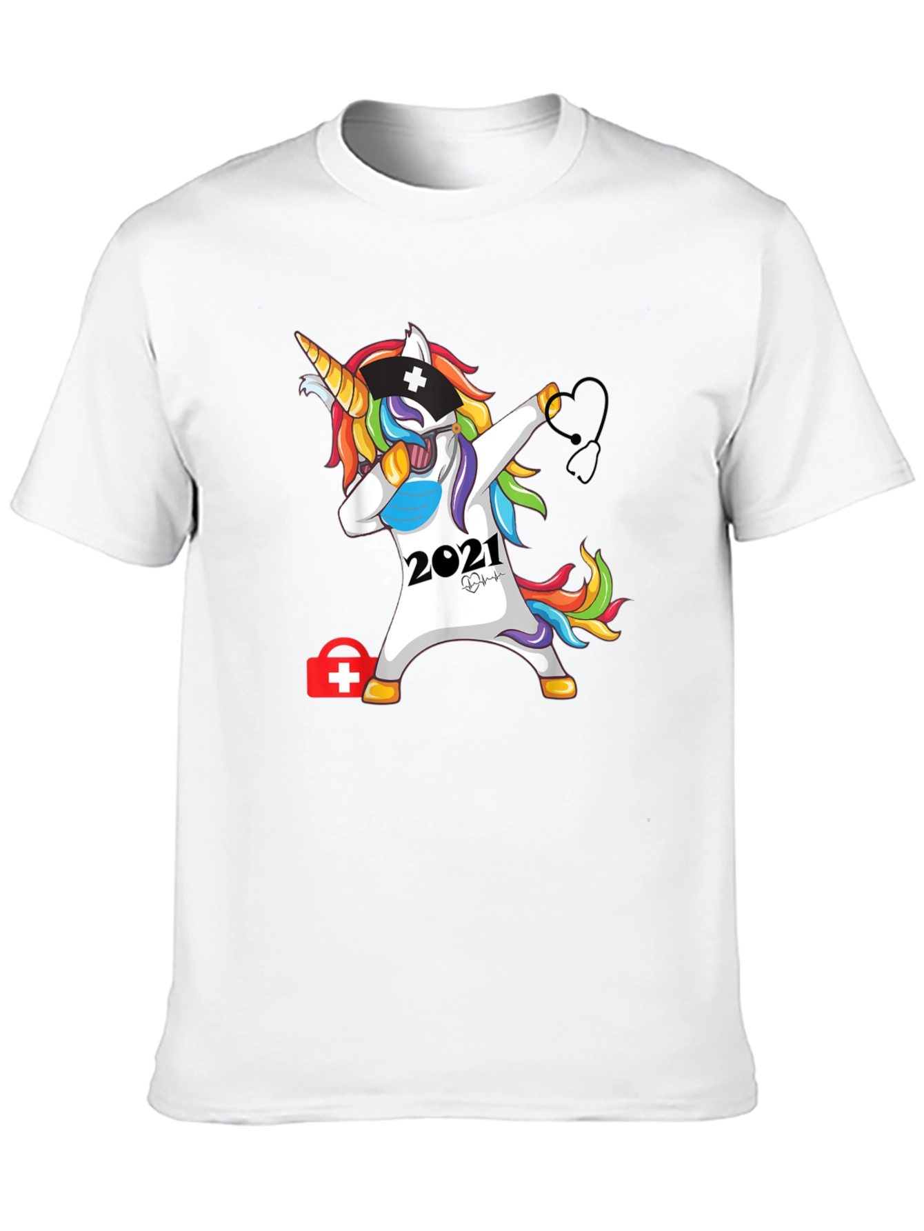 Unicorn Nurse 2021 Black T-Shirt