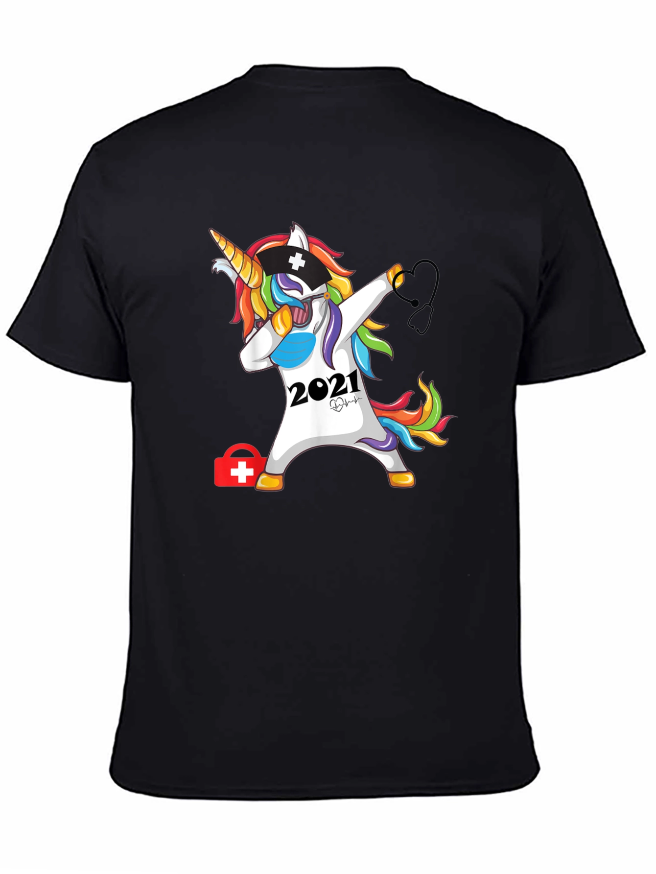 Unicorn Nurse 2021 Black T-Shirt