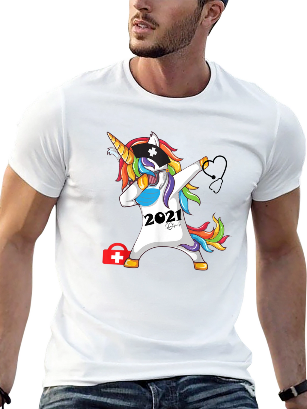 Unicorn Nurse 2021 Black T-Shirt