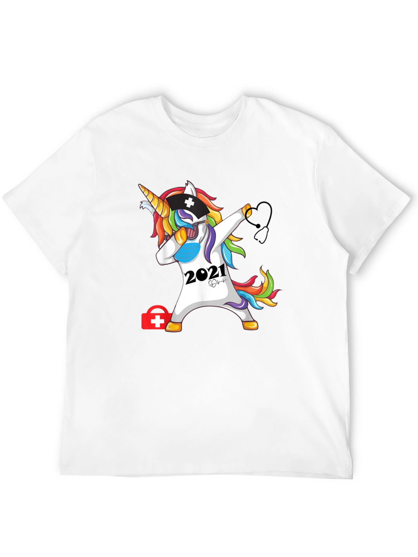 Unicorn Nurse 2021 Black T-Shirt