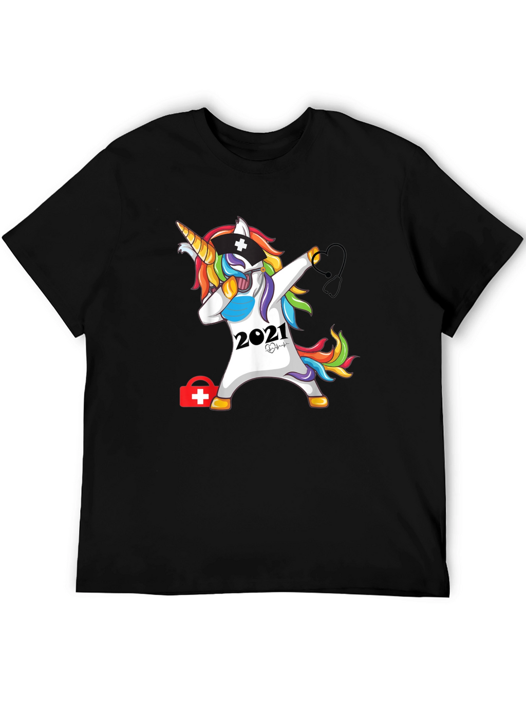 Unicorn Nurse 2021 Black T-Shirt