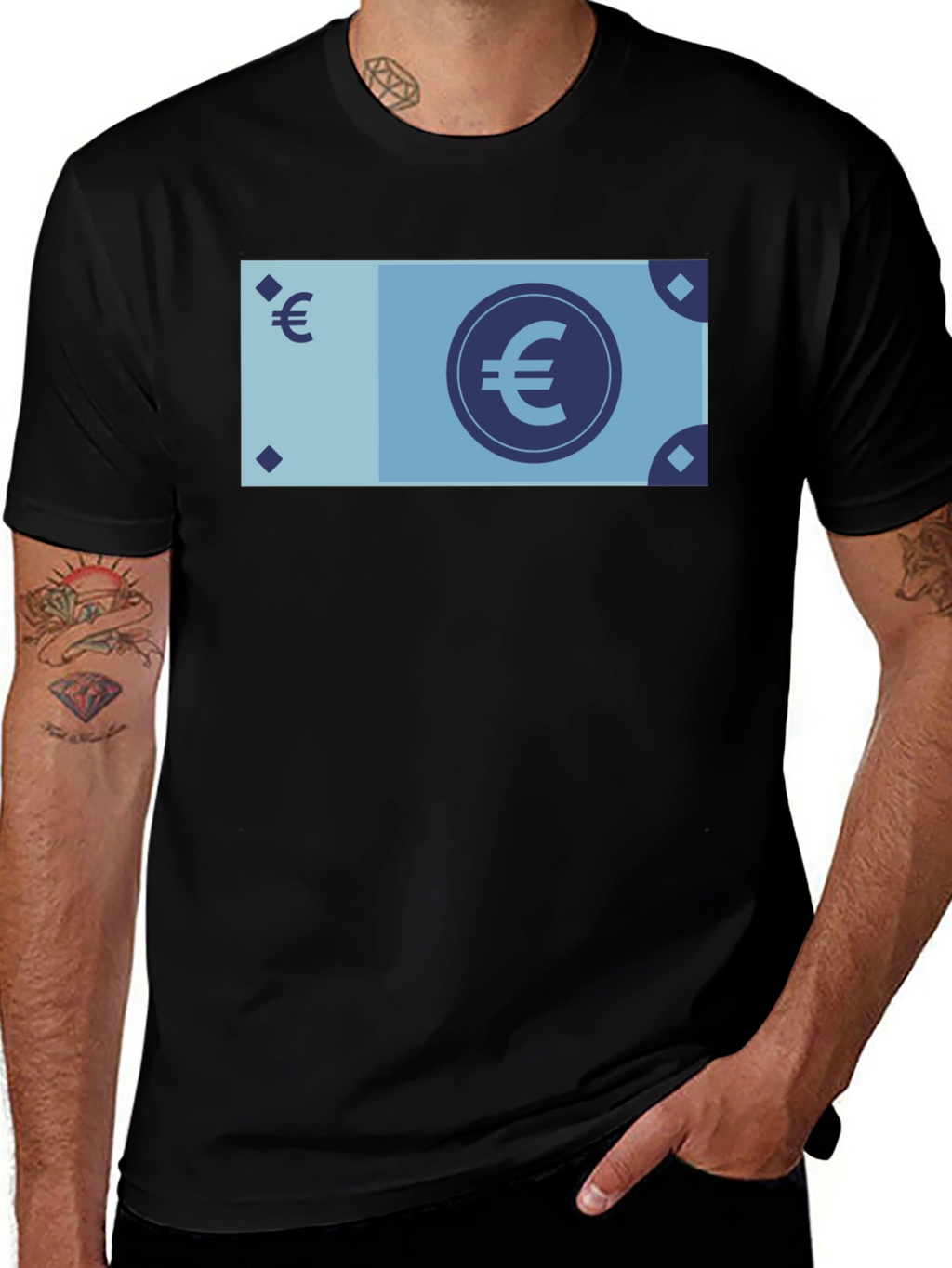 Euro Money T-Shirt - Stylish Graphic Tee