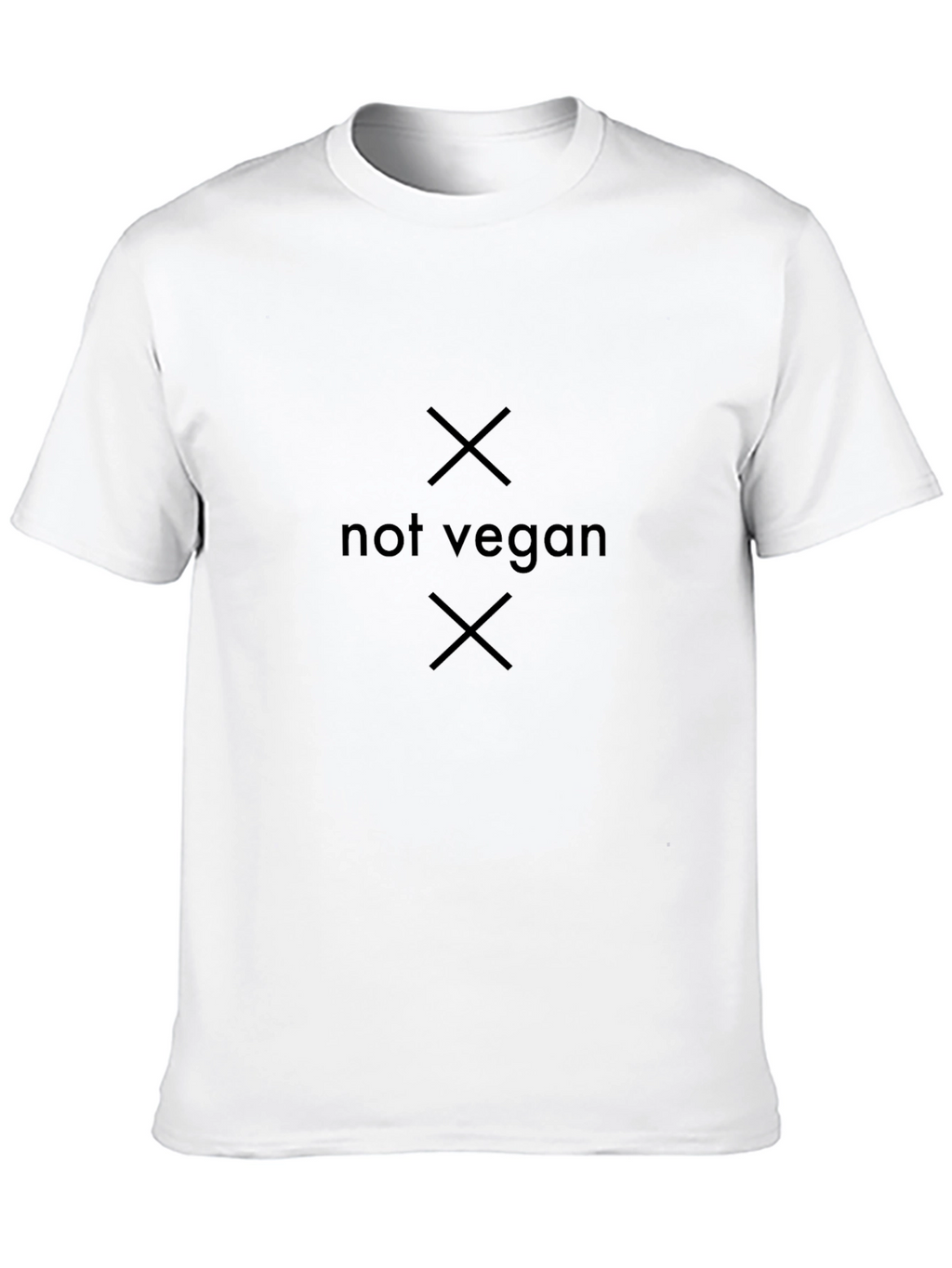 Not Vegan Graphic Tee - Black Cotton T-Shirt