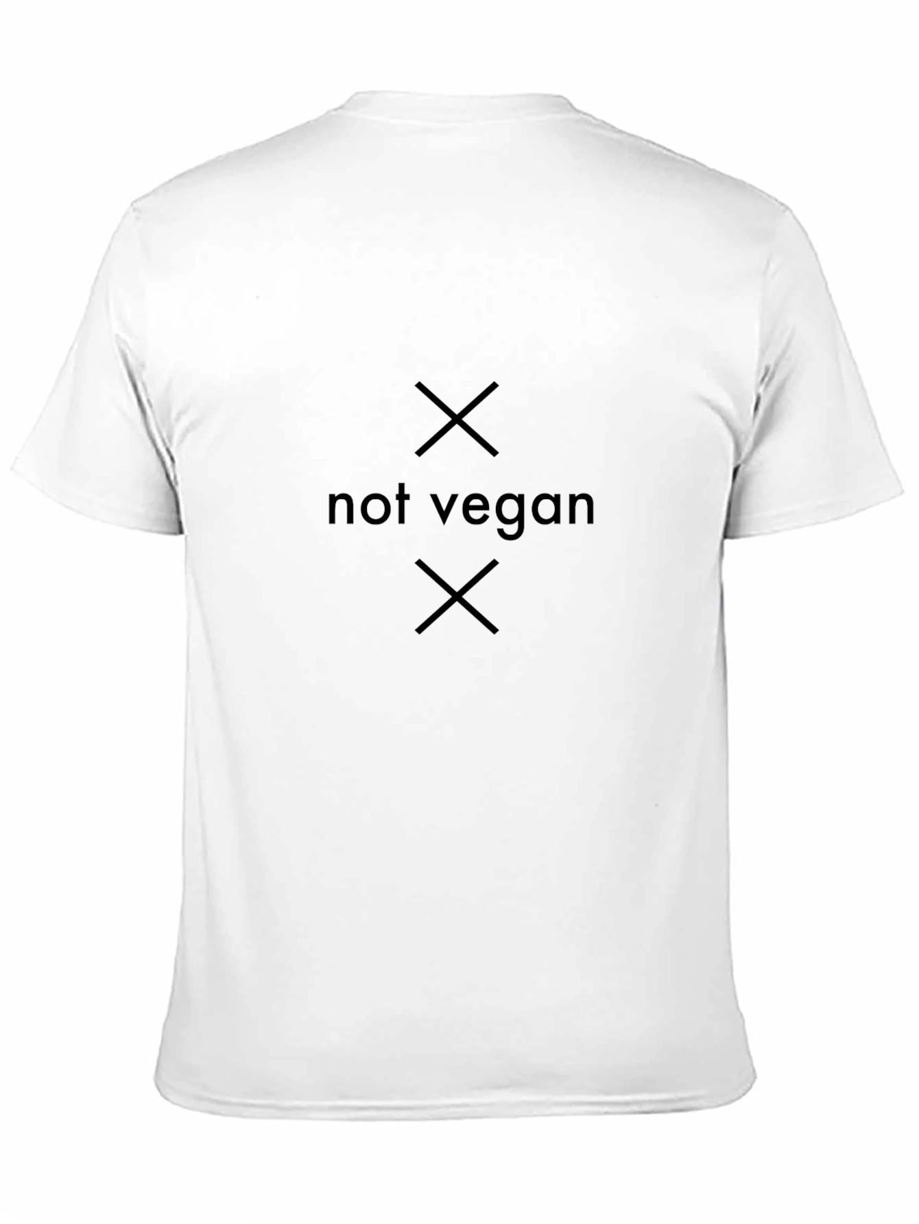 Not Vegan Graphic Tee - Black Cotton T-Shirt