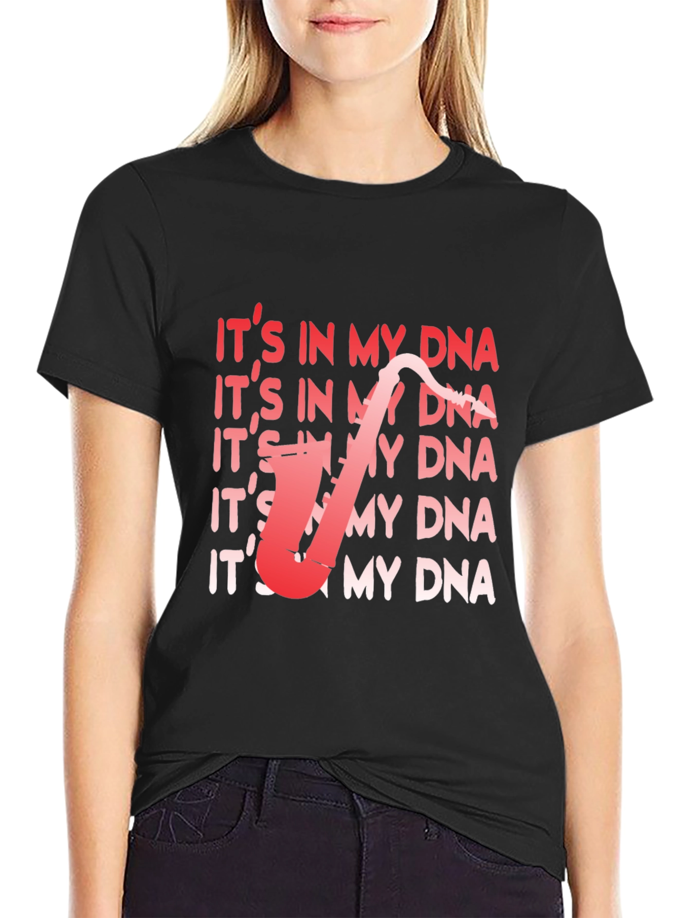 Its In My DNA Saxophone T-Shirt - Musician Tee