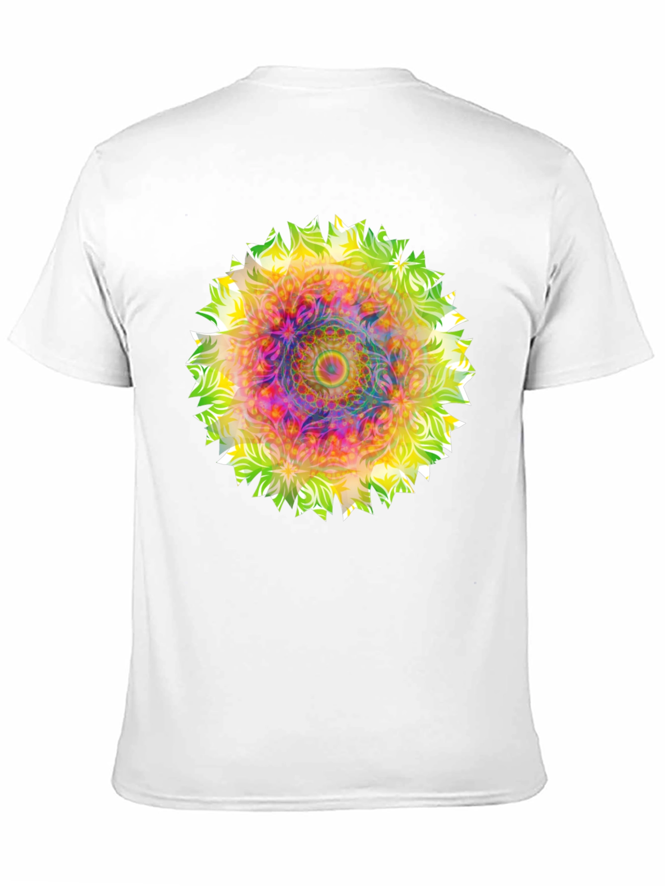Psychedelic Mandala Graphic Tee - Black