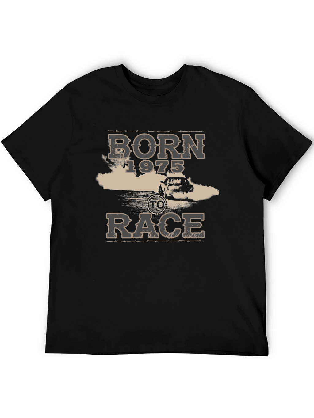 Born 1975 To Race Black T-Shirt