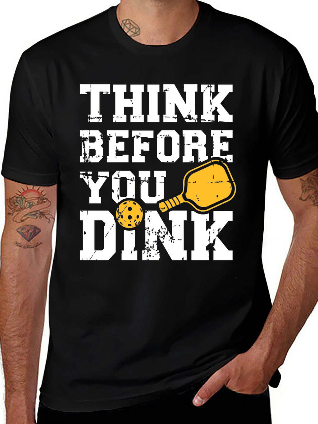 Think Before You Dink T-Shirt - Pickleball Tee