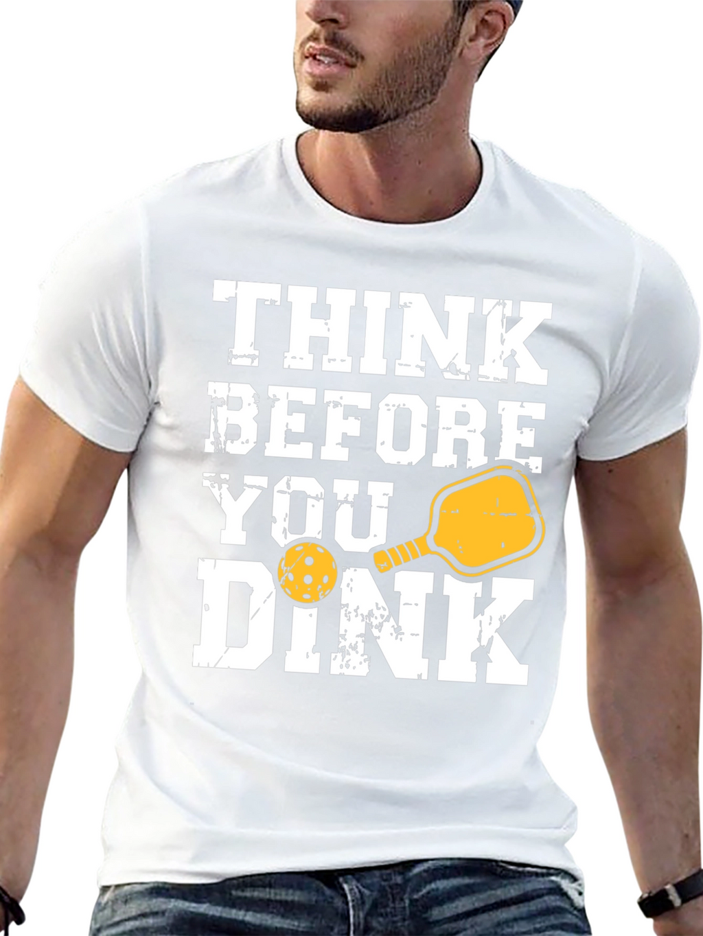 Think Before You Dink T-Shirt - Pickleball Tee