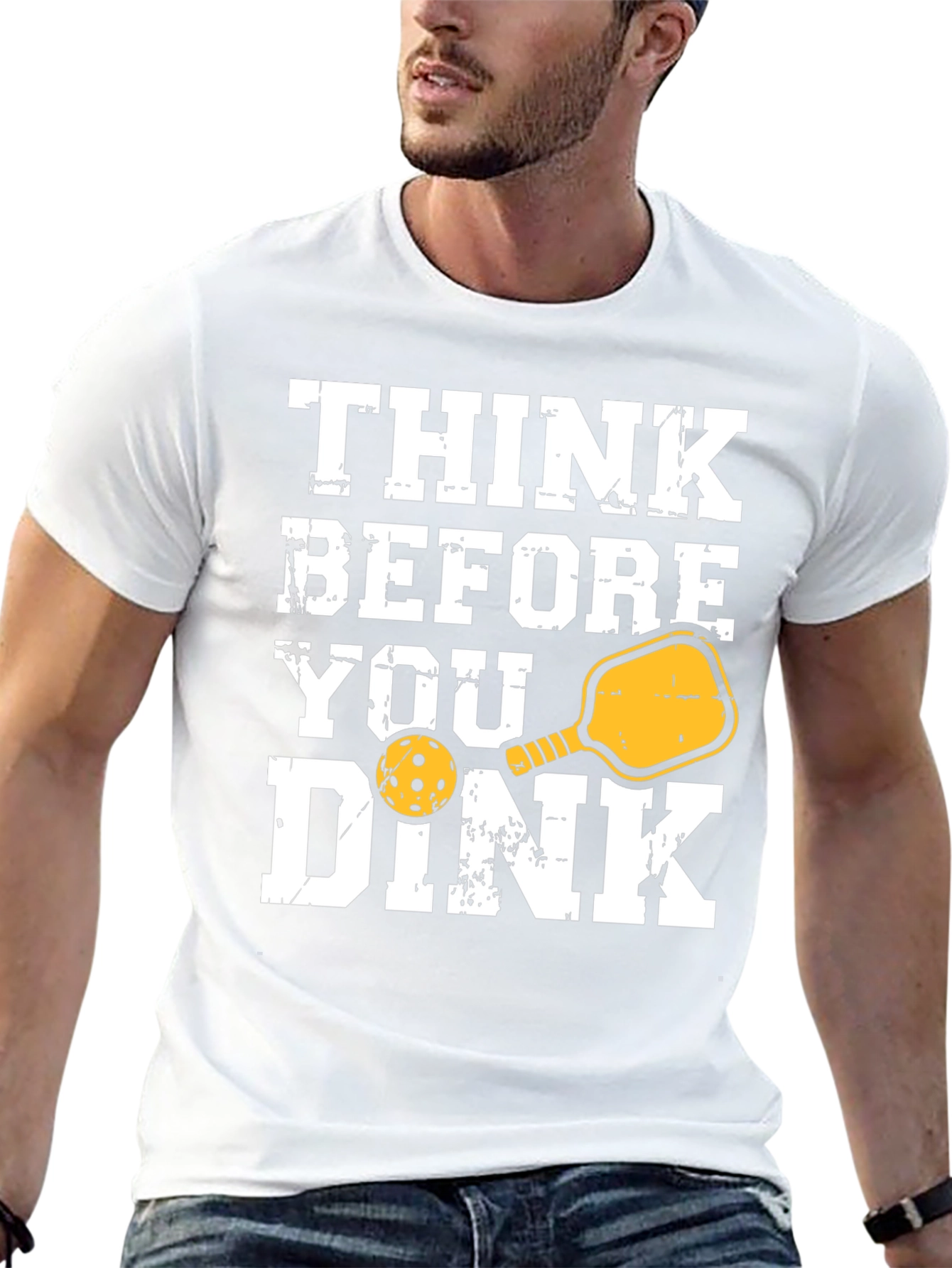 Think Before You Dink T-Shirt - Pickleball Tee