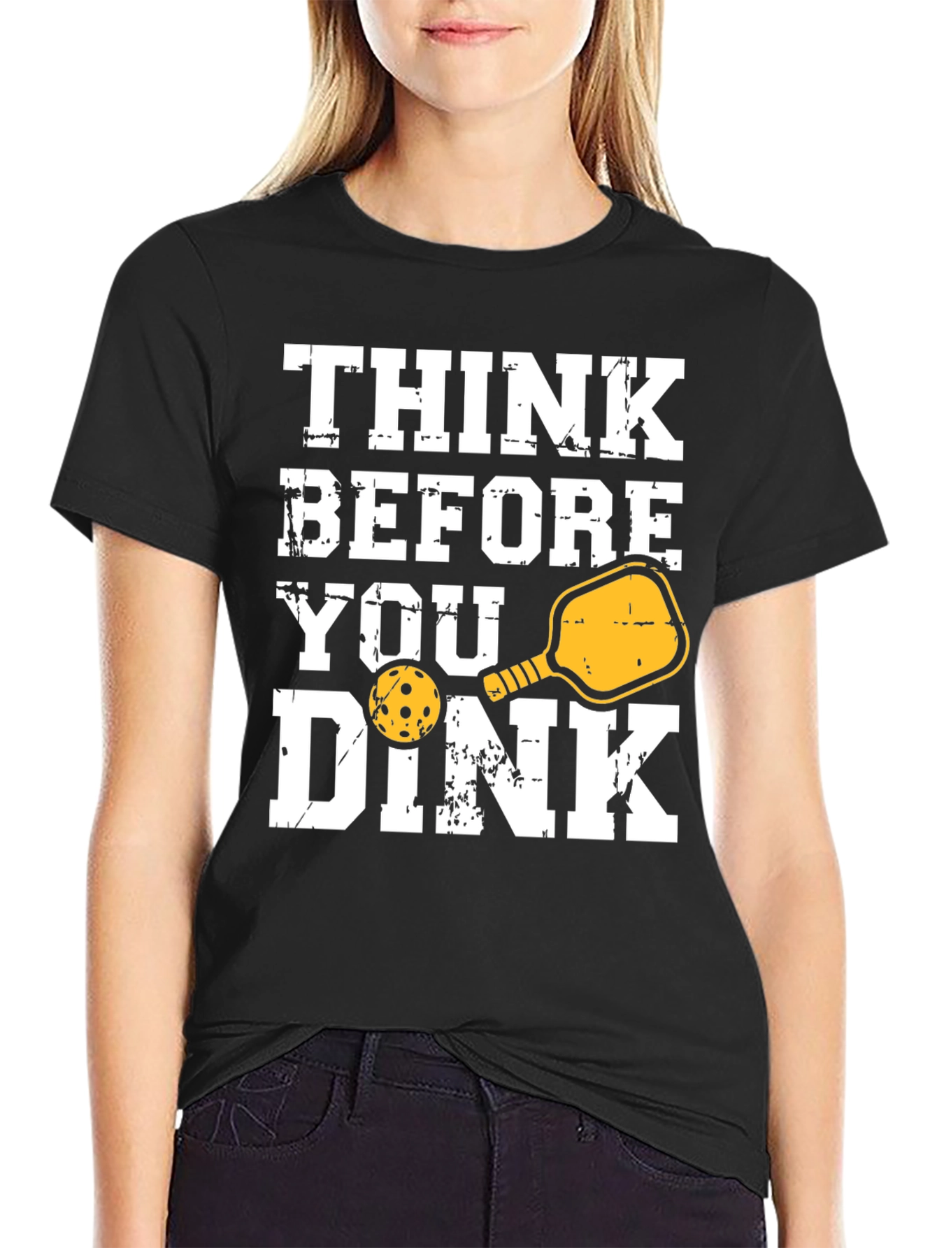 Think Before You Dink T-Shirt - Pickleball Tee