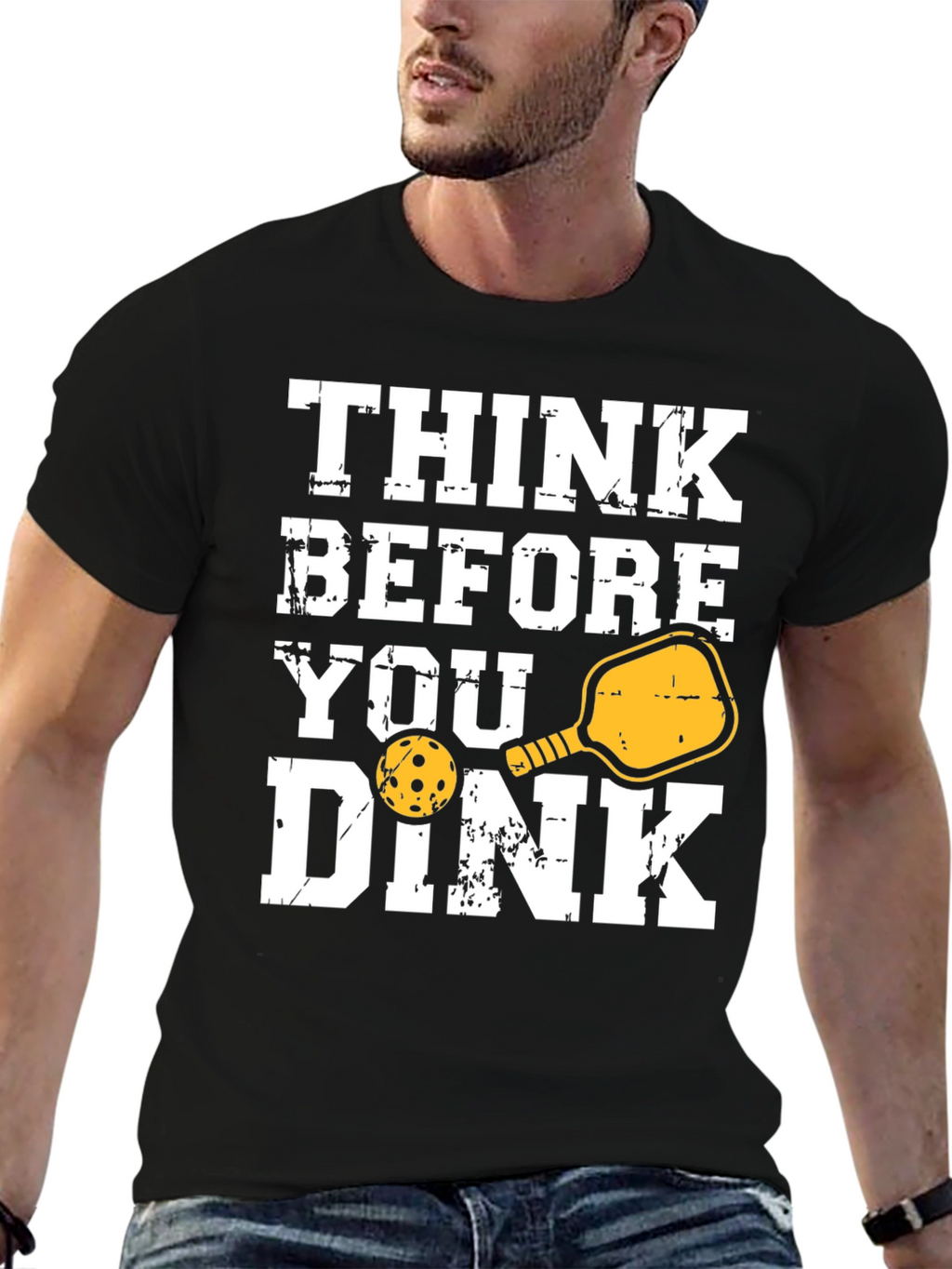 Think Before You Dink T-Shirt - Pickleball Tee