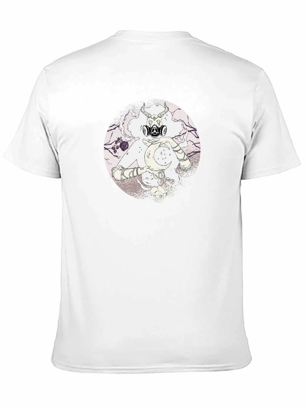 Gas Mask Moon Graphic Tee