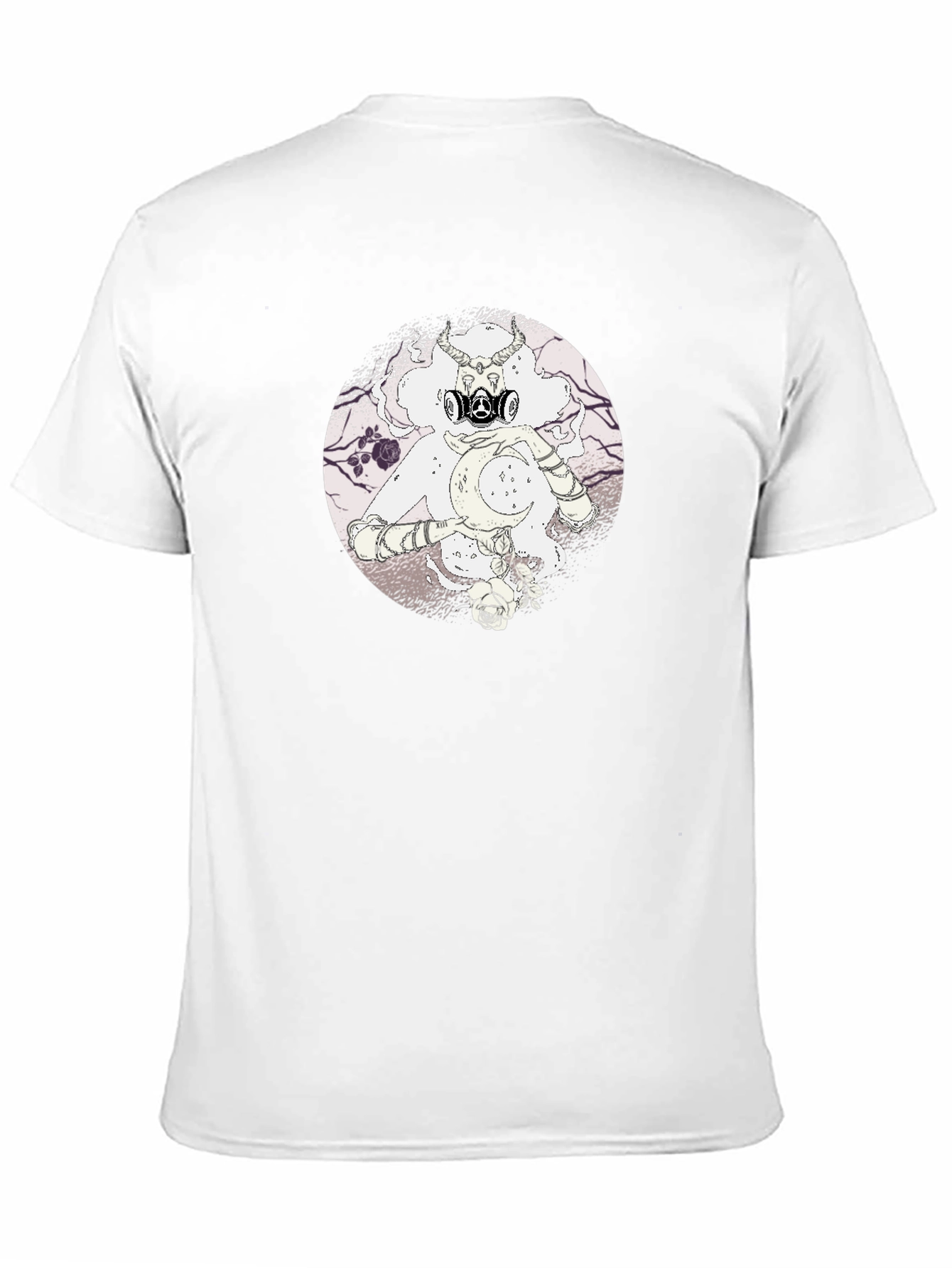 Gas Mask Moon Graphic Tee