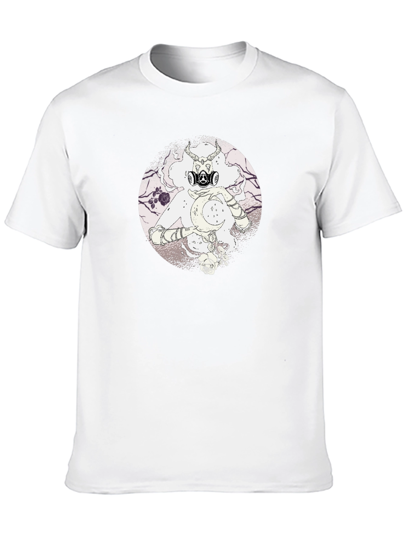 Gas Mask Moon Graphic Tee