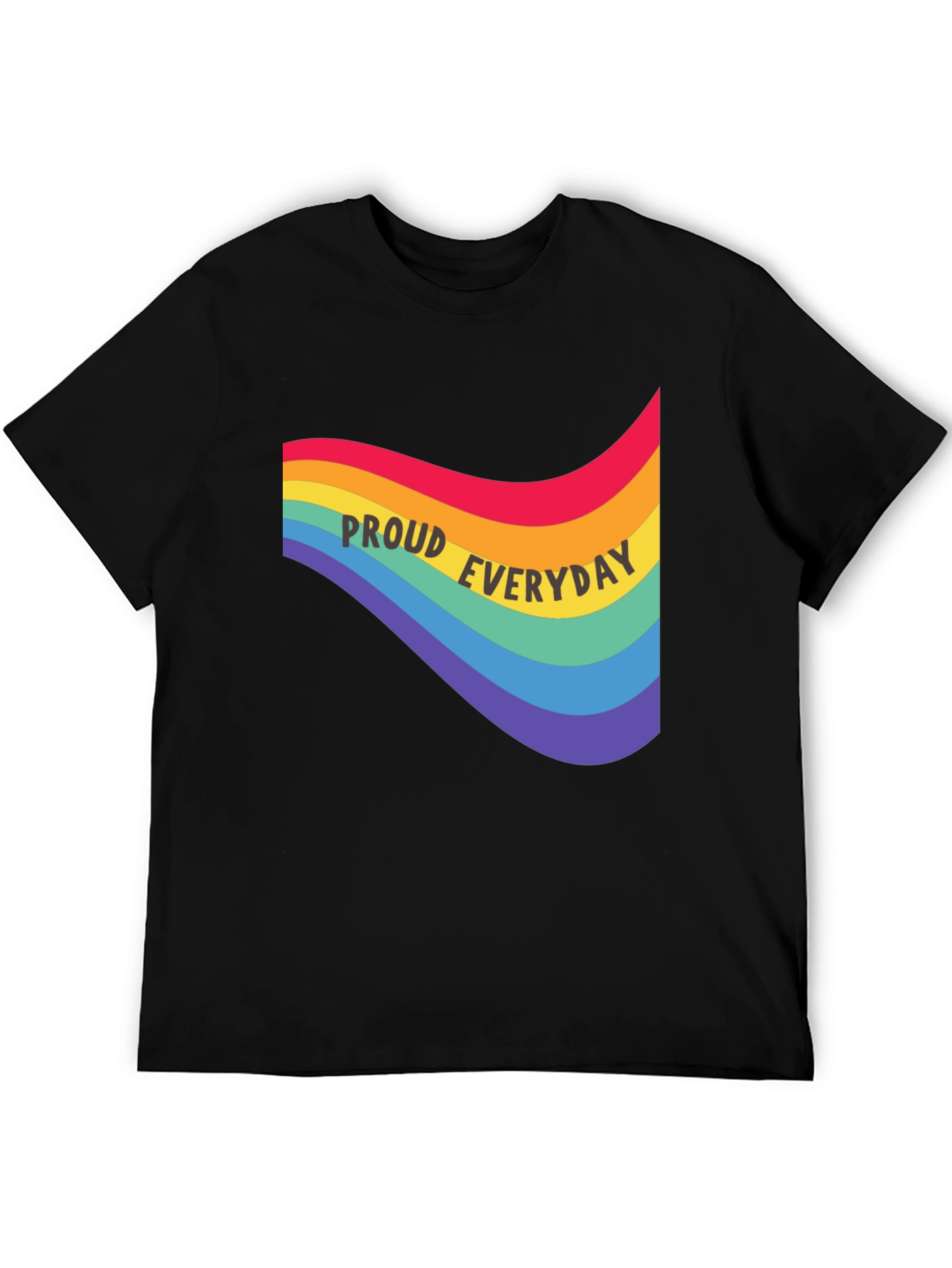 Proud Everyday Rainbow Graphic Tee