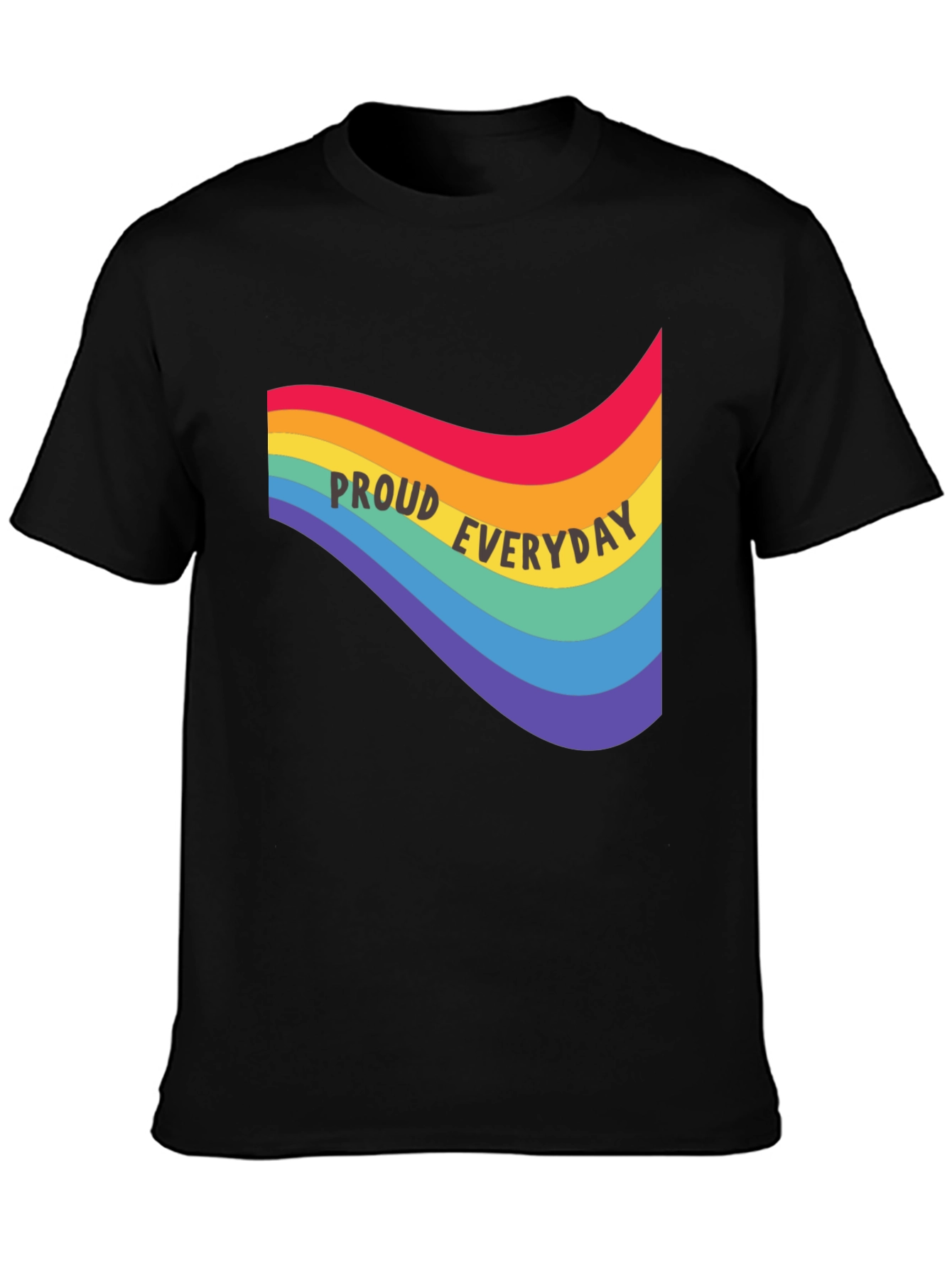 Proud Everyday Rainbow Graphic Tee