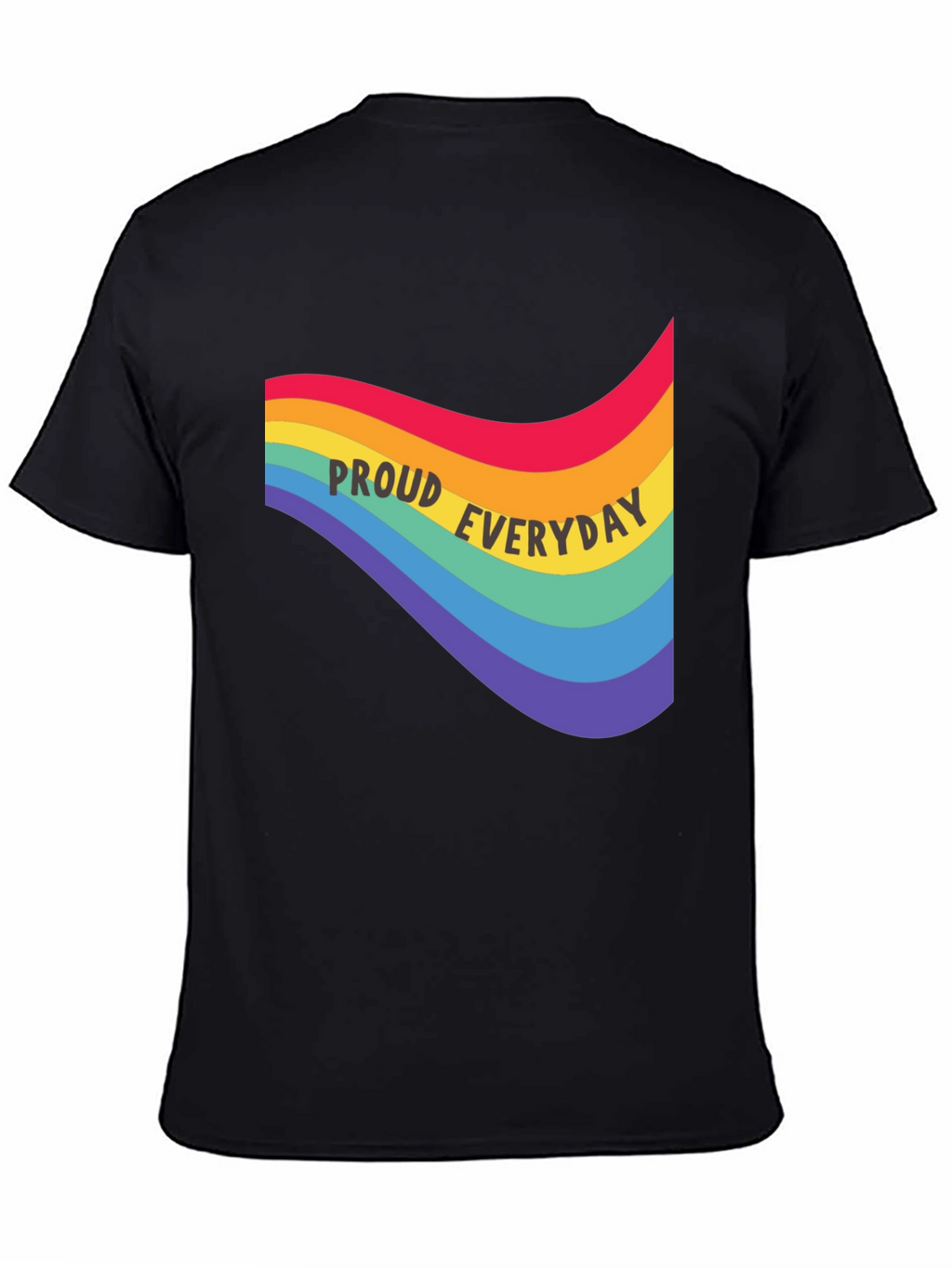 Proud Everyday Rainbow Graphic Tee