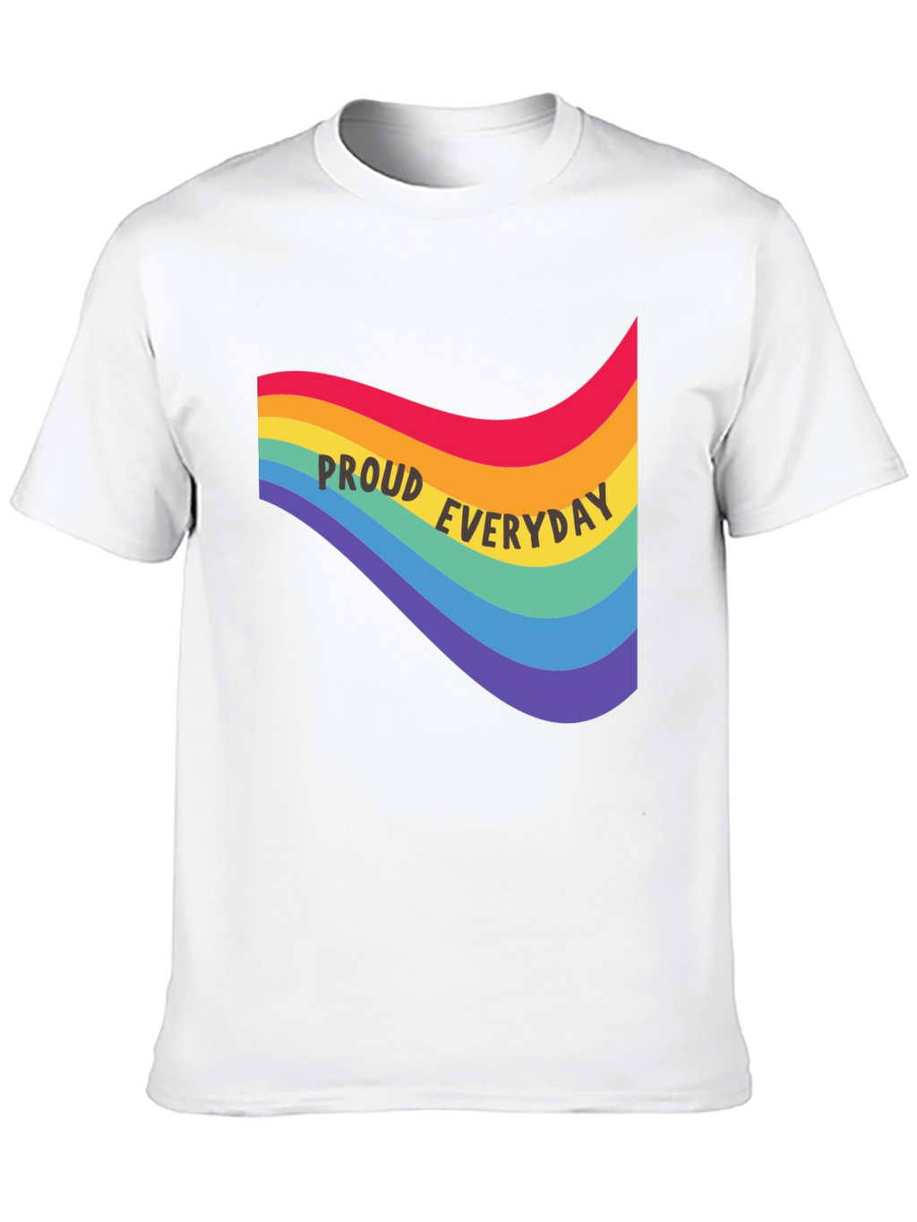Proud Everyday Rainbow Graphic Tee