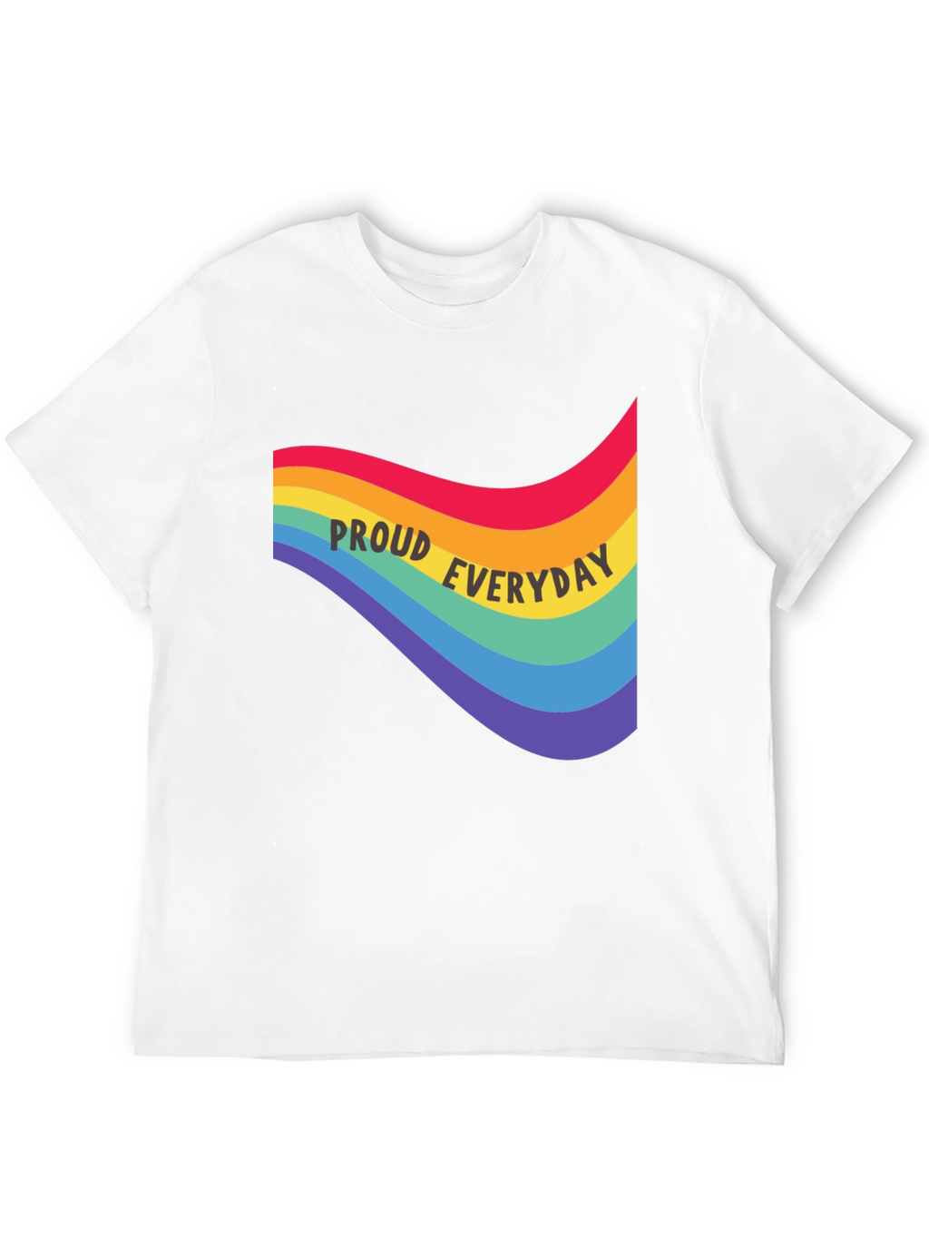Proud Everyday Rainbow Graphic Tee