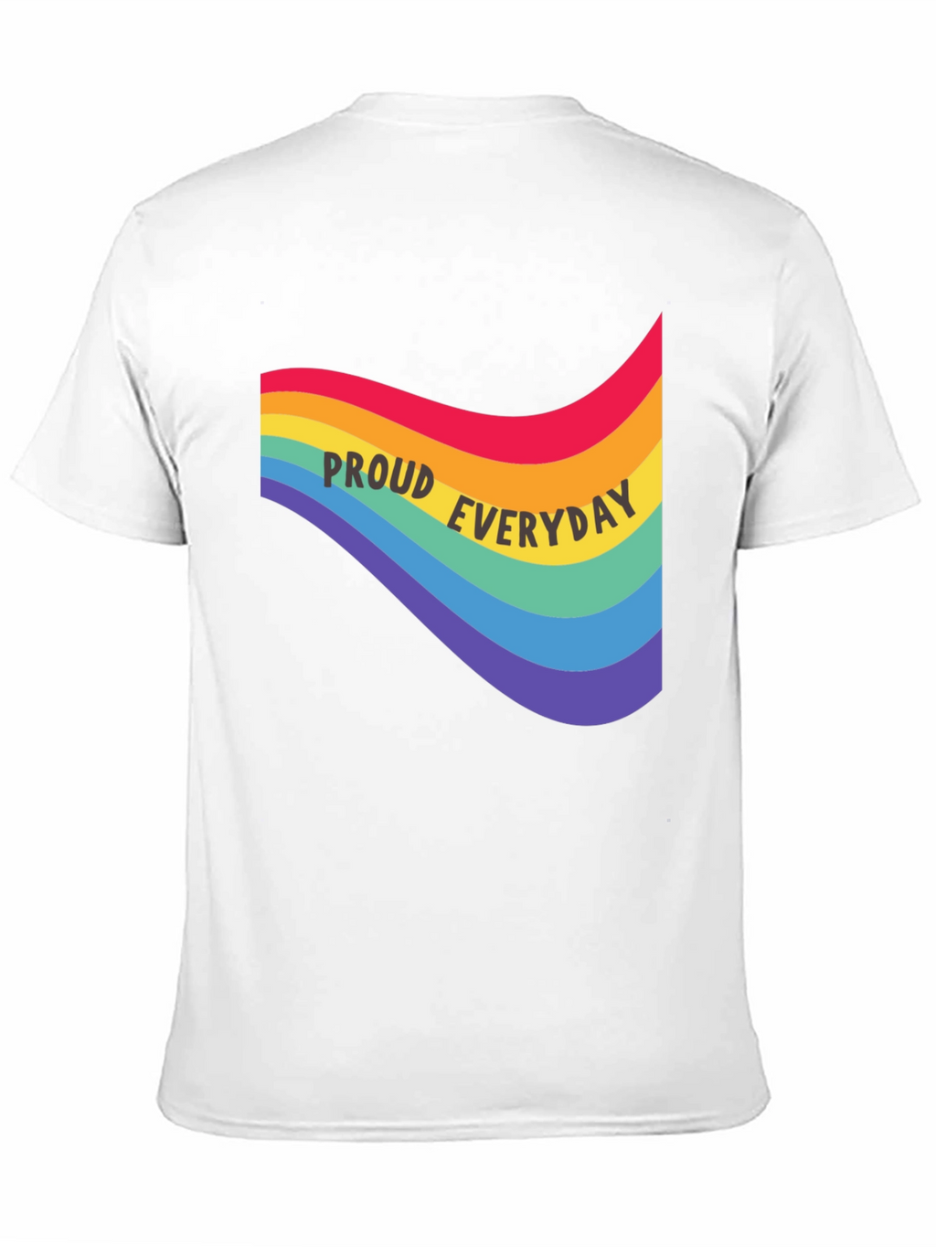 Proud Everyday Rainbow Graphic Tee