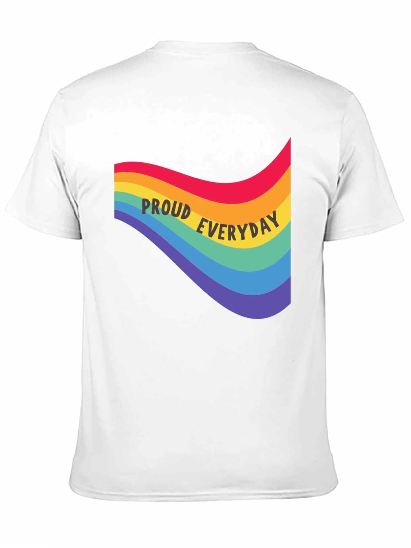 Proud Everyday Rainbow Graphic Tee