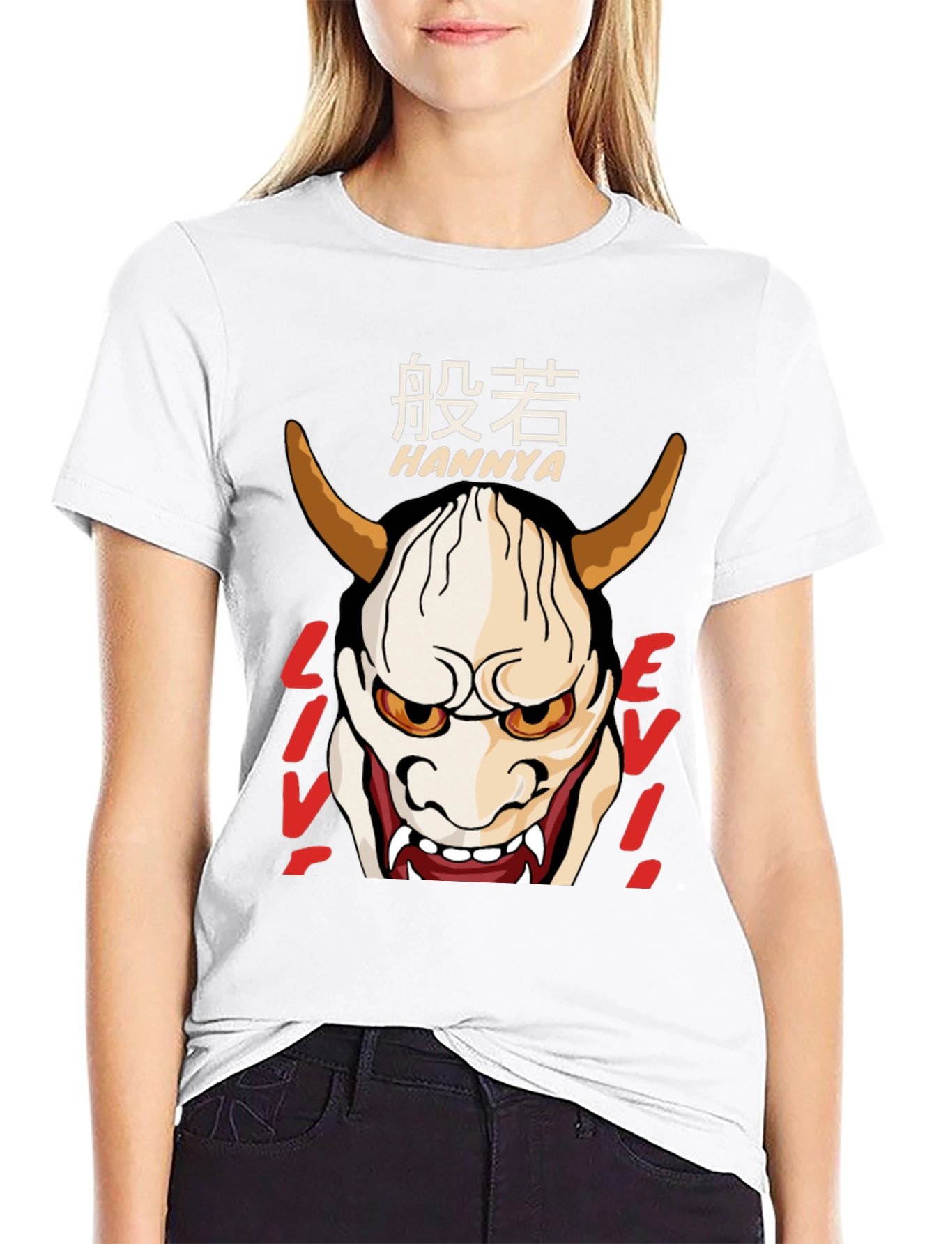 Hannya Mask T-Shirt - Japanese Oni Demon Tee