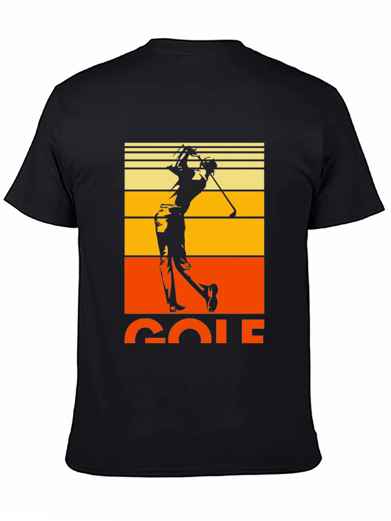Retro Golf T-Shirt - Vintage Sunset Golfer Tee