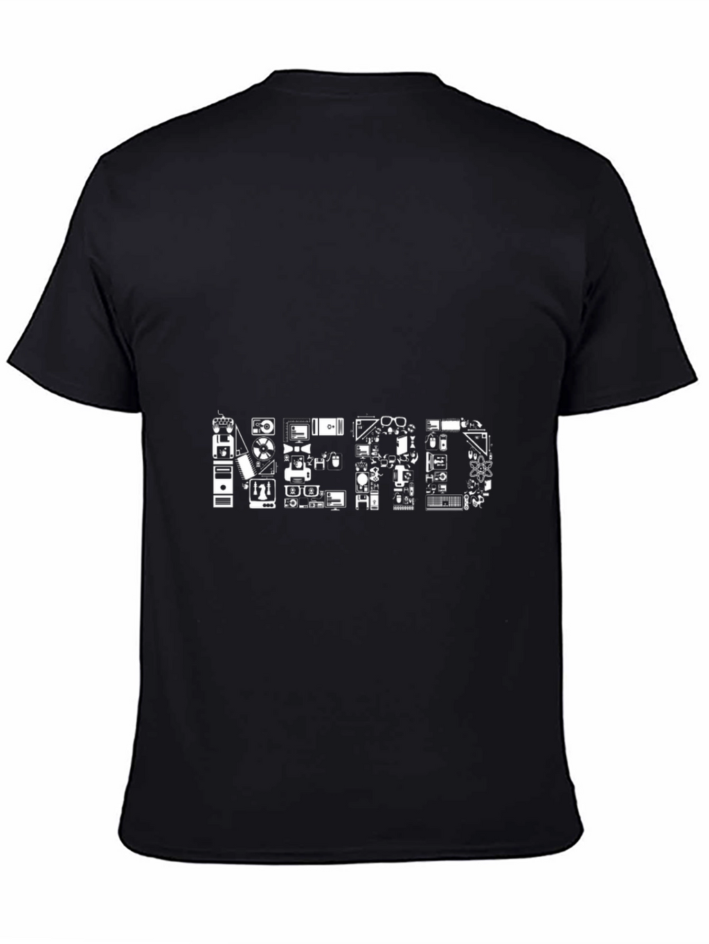 Nerd Graphic T-Shirt - Black Cotton Tee