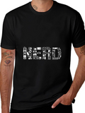 Nerd Graphic T-Shirt - Black Cotton Tee