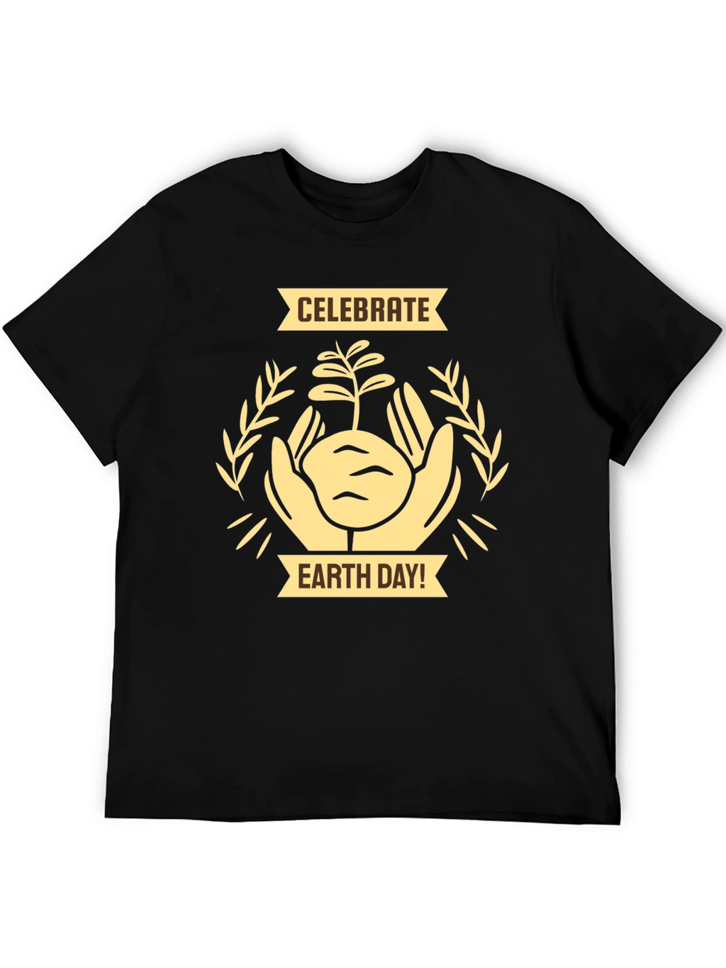 Celebrate Earth Day Black Graphic Tee