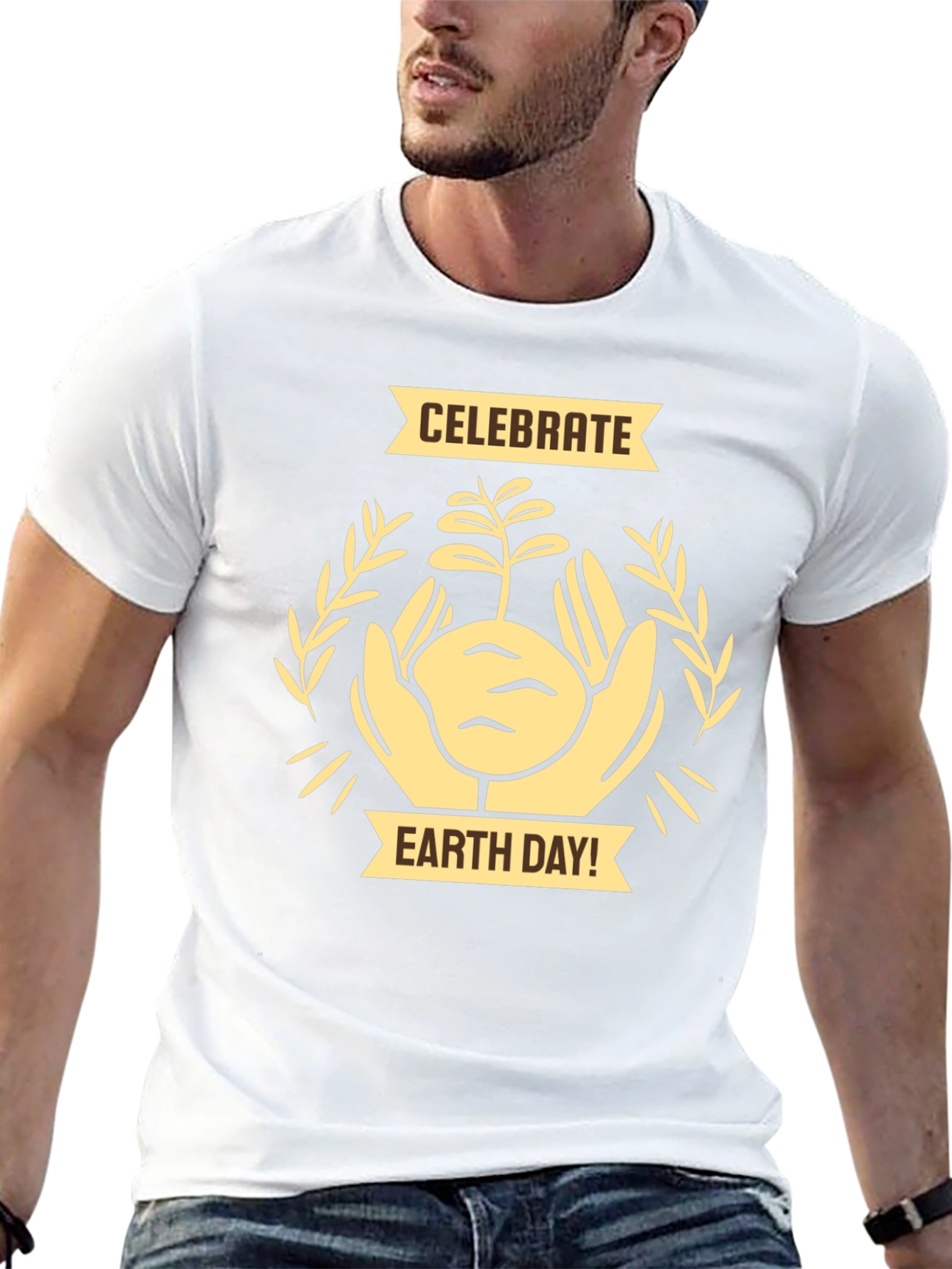 Celebrate Earth Day Black Graphic Tee