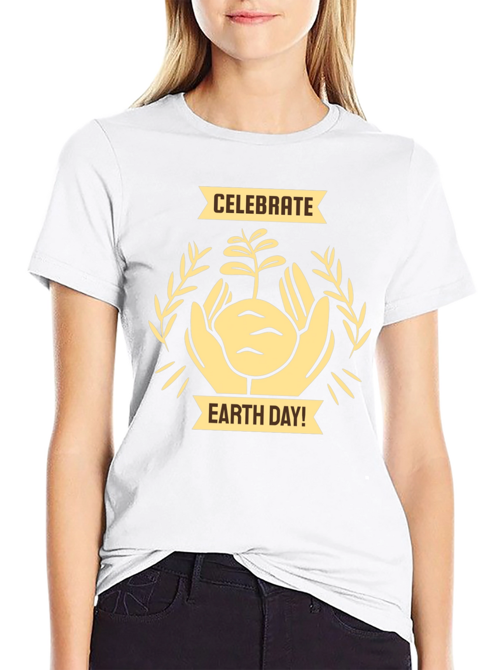 Celebrate Earth Day Black Graphic Tee
