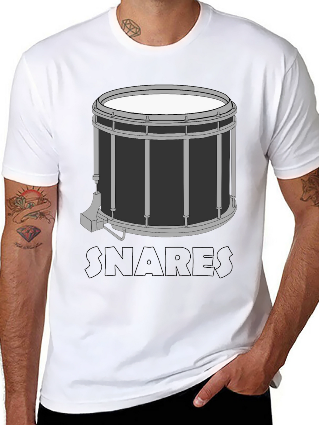 Snare Drum Graphic T-Shirt - Music Lovers Tee