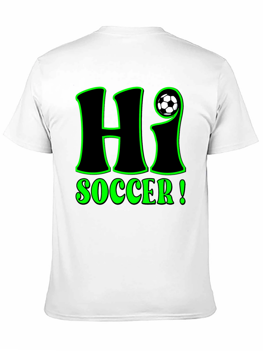 Hi Soccer! Graphic T-Shirt - Black