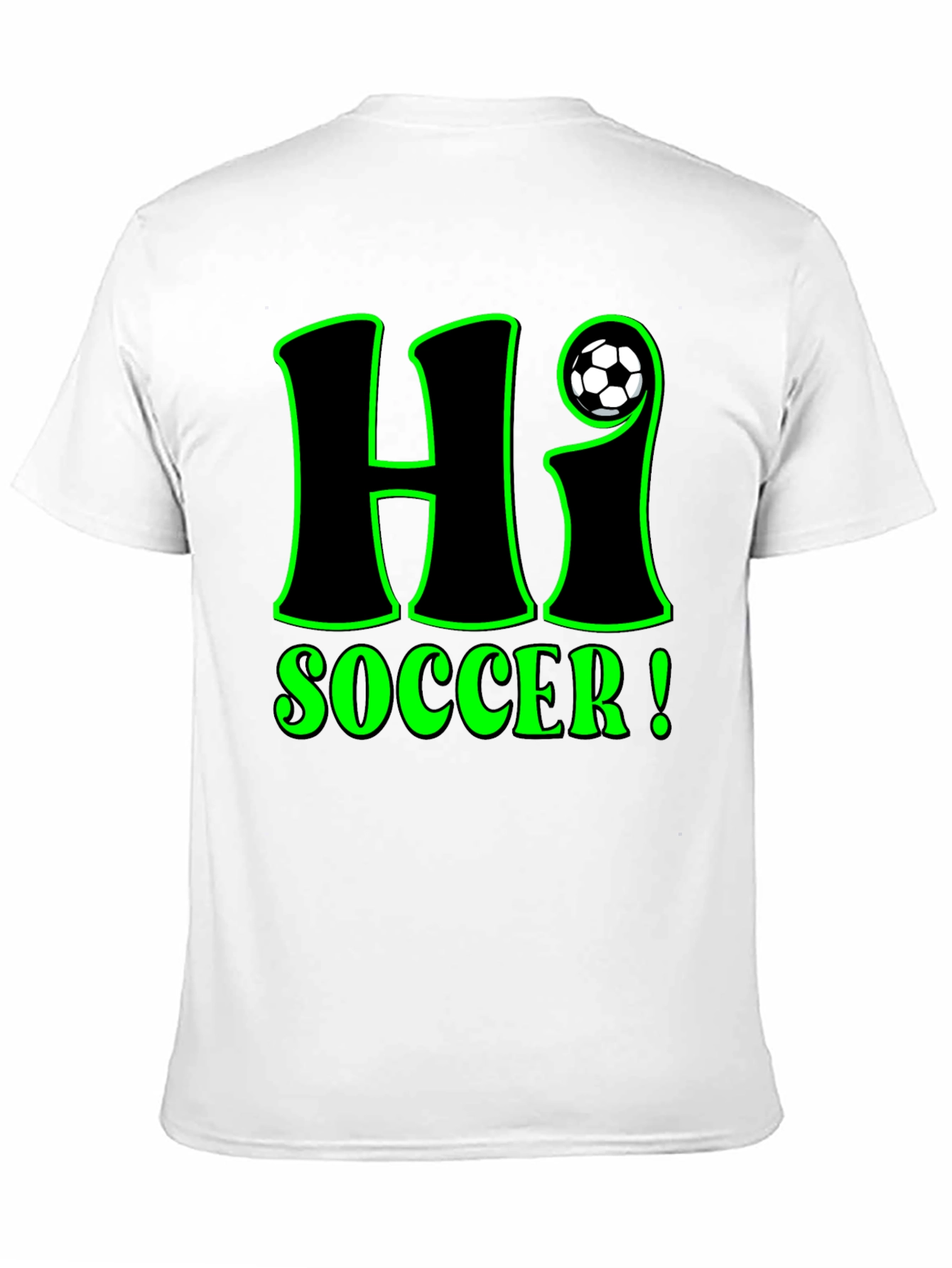 Hi Soccer! Graphic T-Shirt - Black