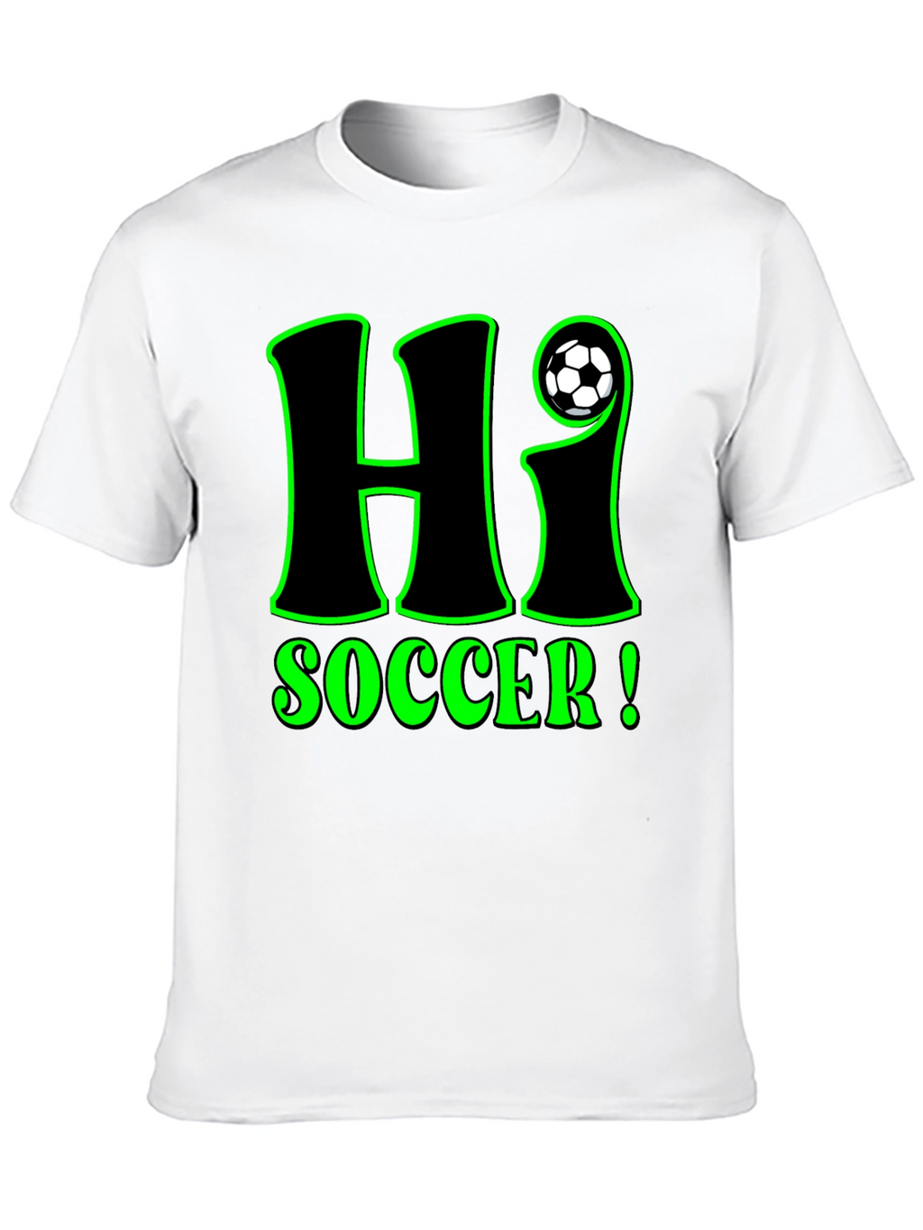 Hi Soccer! Graphic T-Shirt - Black
