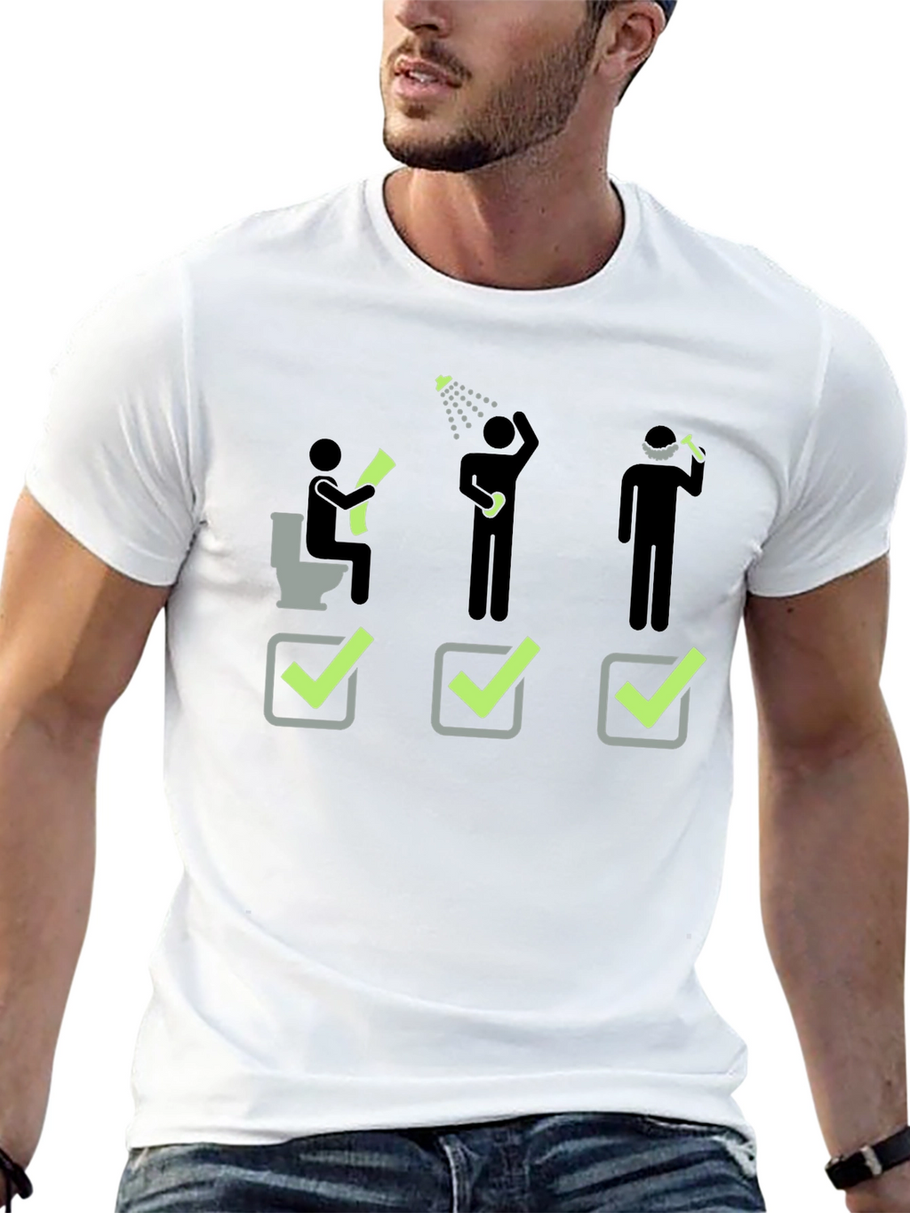 Funny Daily Checklist Black T-Shirt