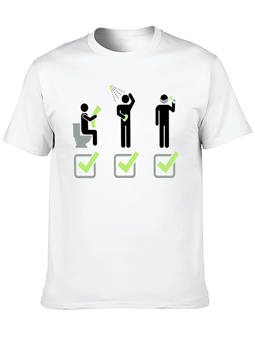 Funny Daily Checklist Black T-Shirt