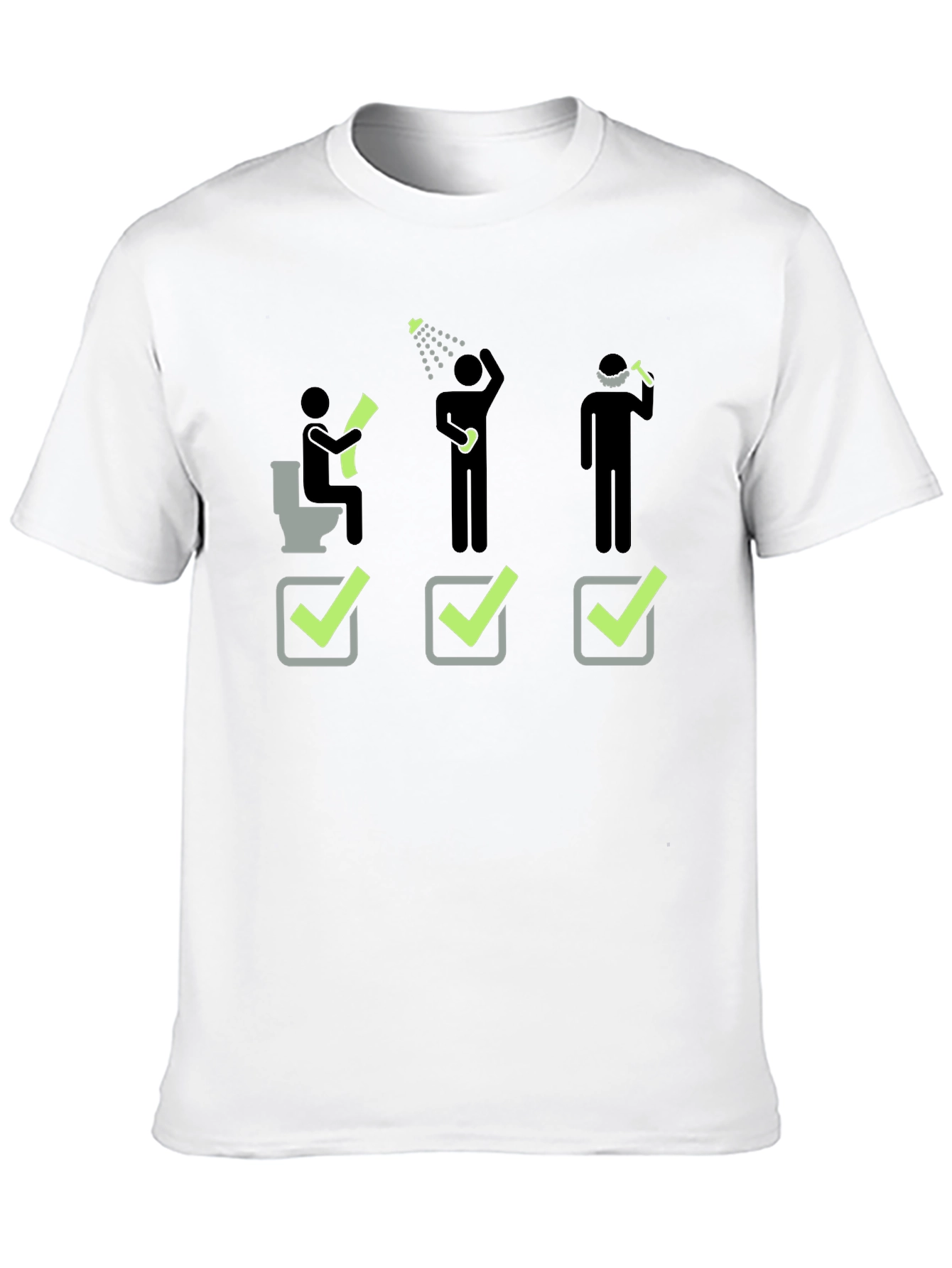 Funny Daily Checklist Black T-Shirt