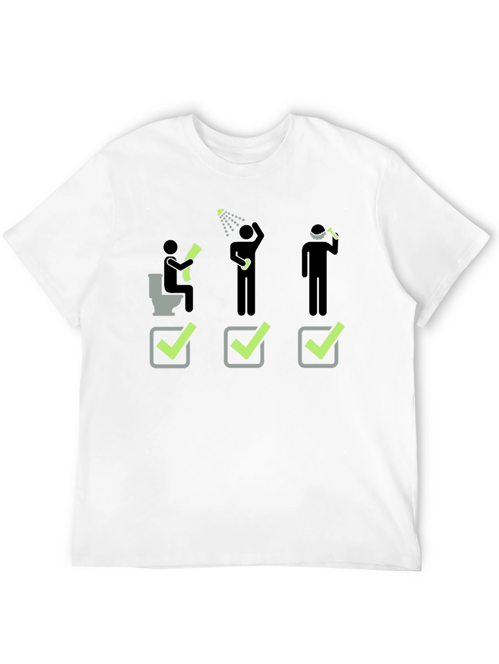 Funny Daily Checklist Black T-Shirt