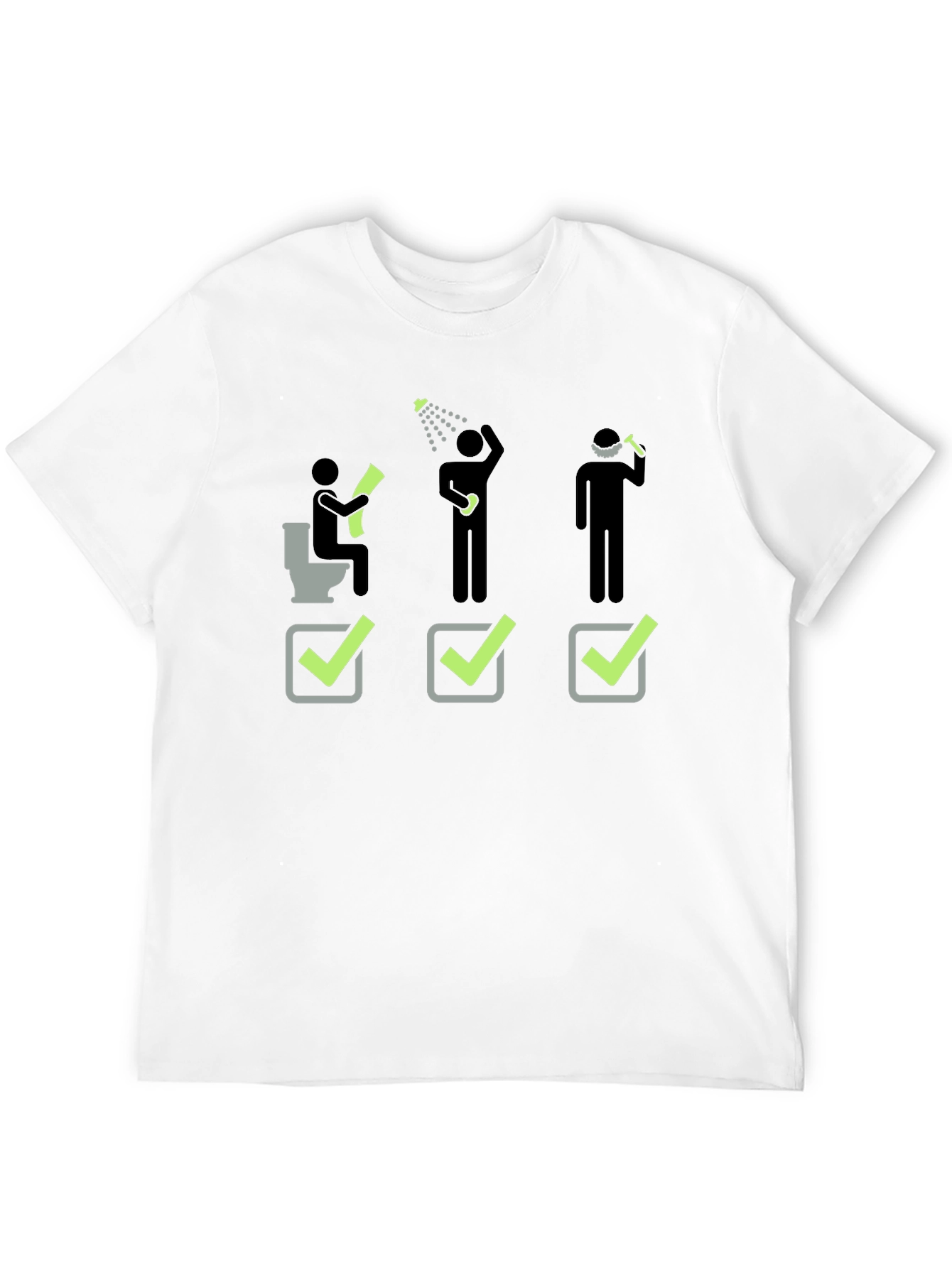 Funny Daily Checklist Black T-Shirt