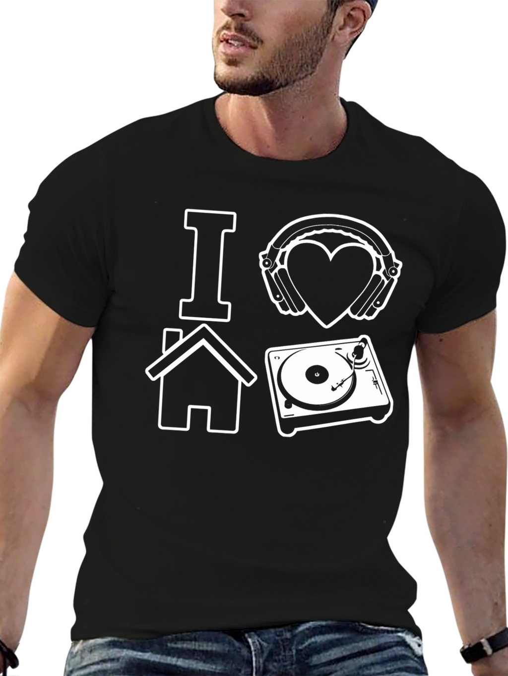 I Love House Music DJ T-Shirt