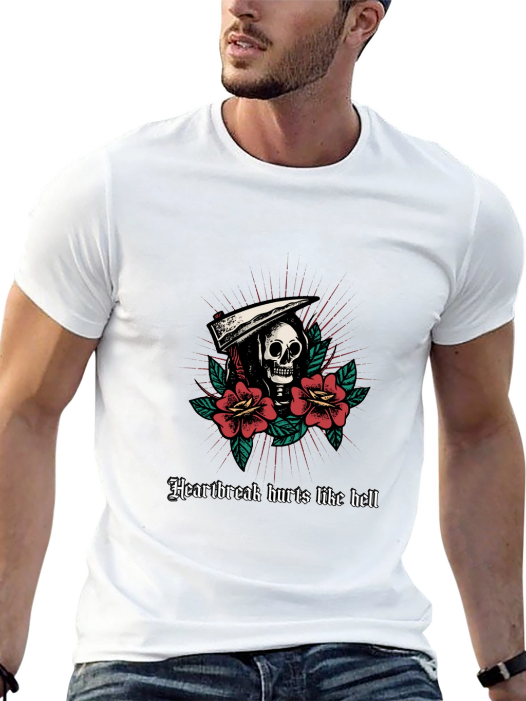 Heartbreak Hurts Like Hell Graphic T-Shirt
